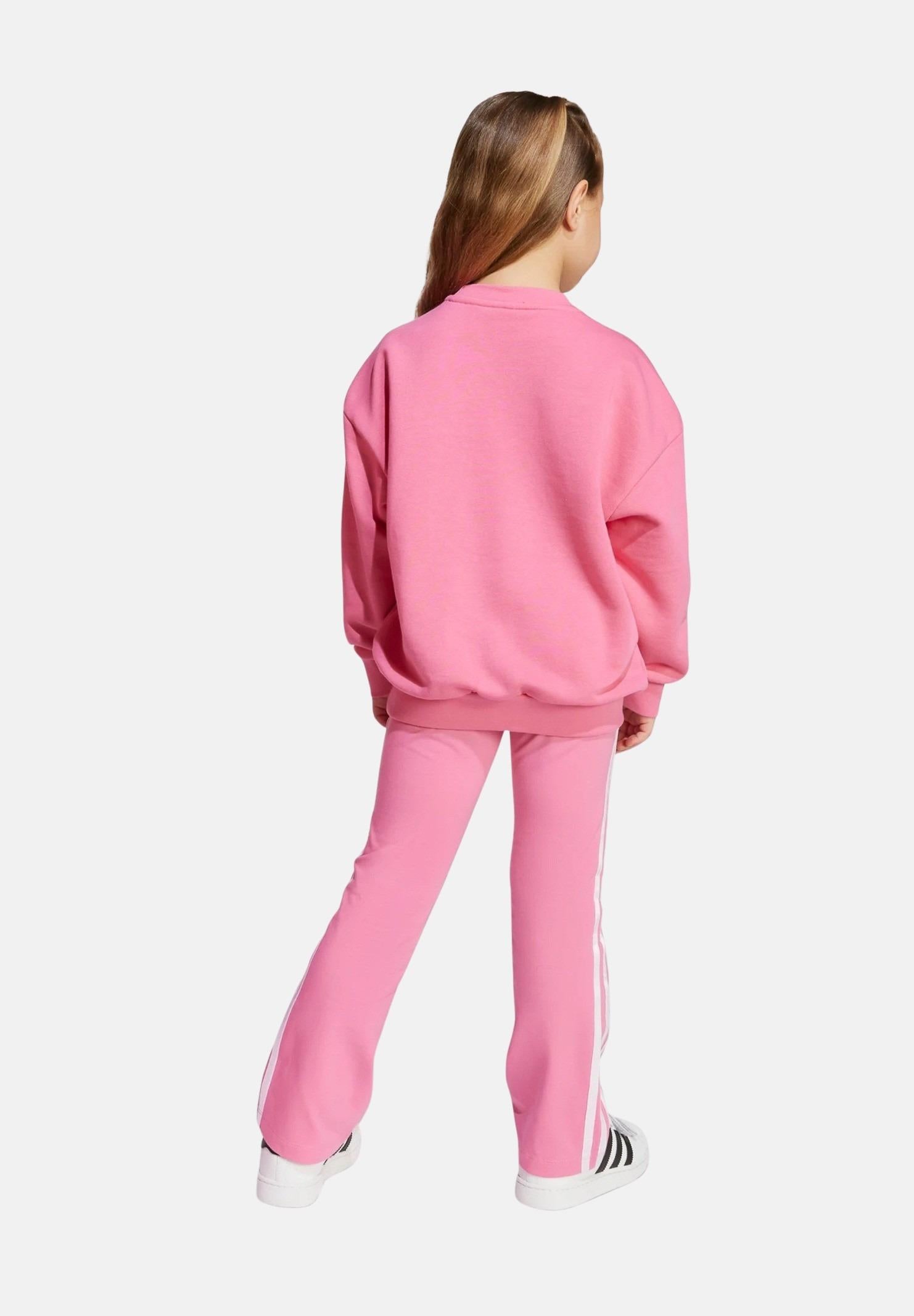 ADIDAS ORIGINALS Tuta Loose Crew Flared rosa da bambina JY3741 ADIDAS ORIGINALS