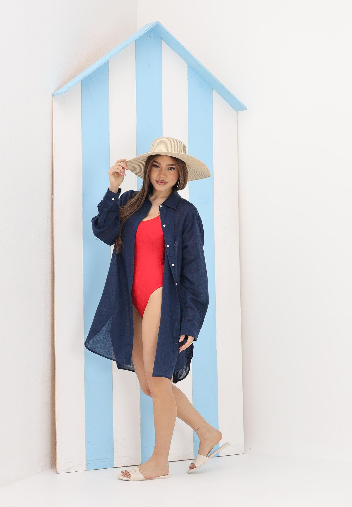 RALPH LAUREN Abito chemisier blu da donna 21564377 NA RALPH LAUREN