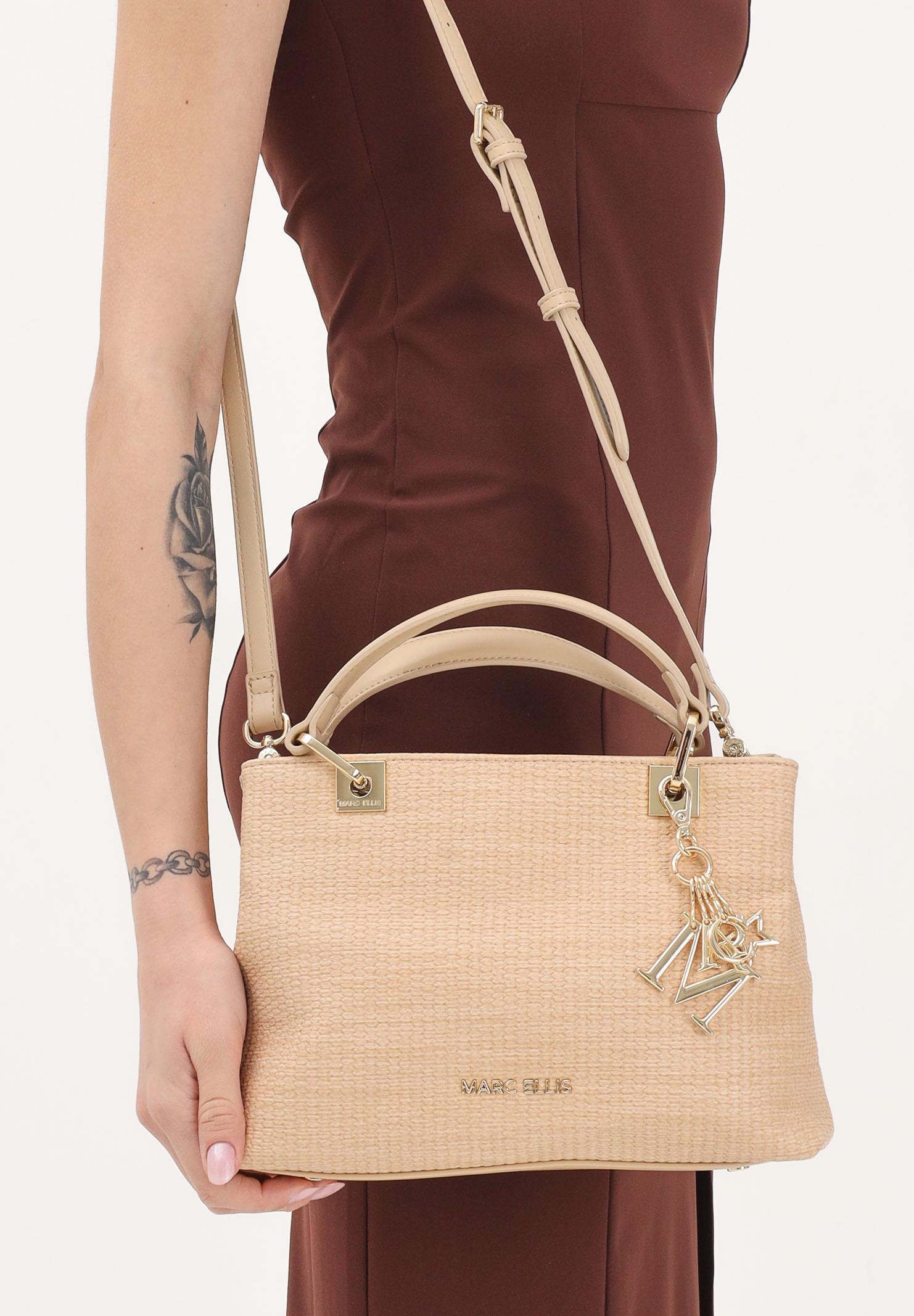 MARC ELLIS Borsa a mano Krissy M Straw beige da donna KRISSY-M-STRAW NA MARC ELLIS