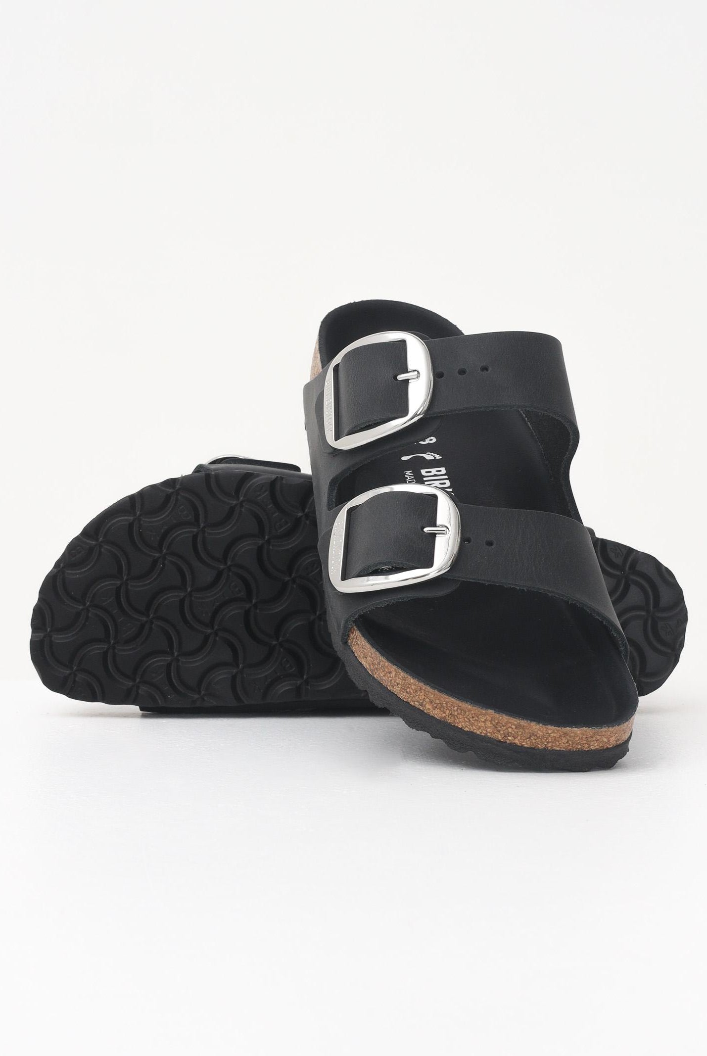 BIRKENSTOCK Ciabatte Arizona Big Buckle nere da donna 1011075 . BIRKENSTOCK