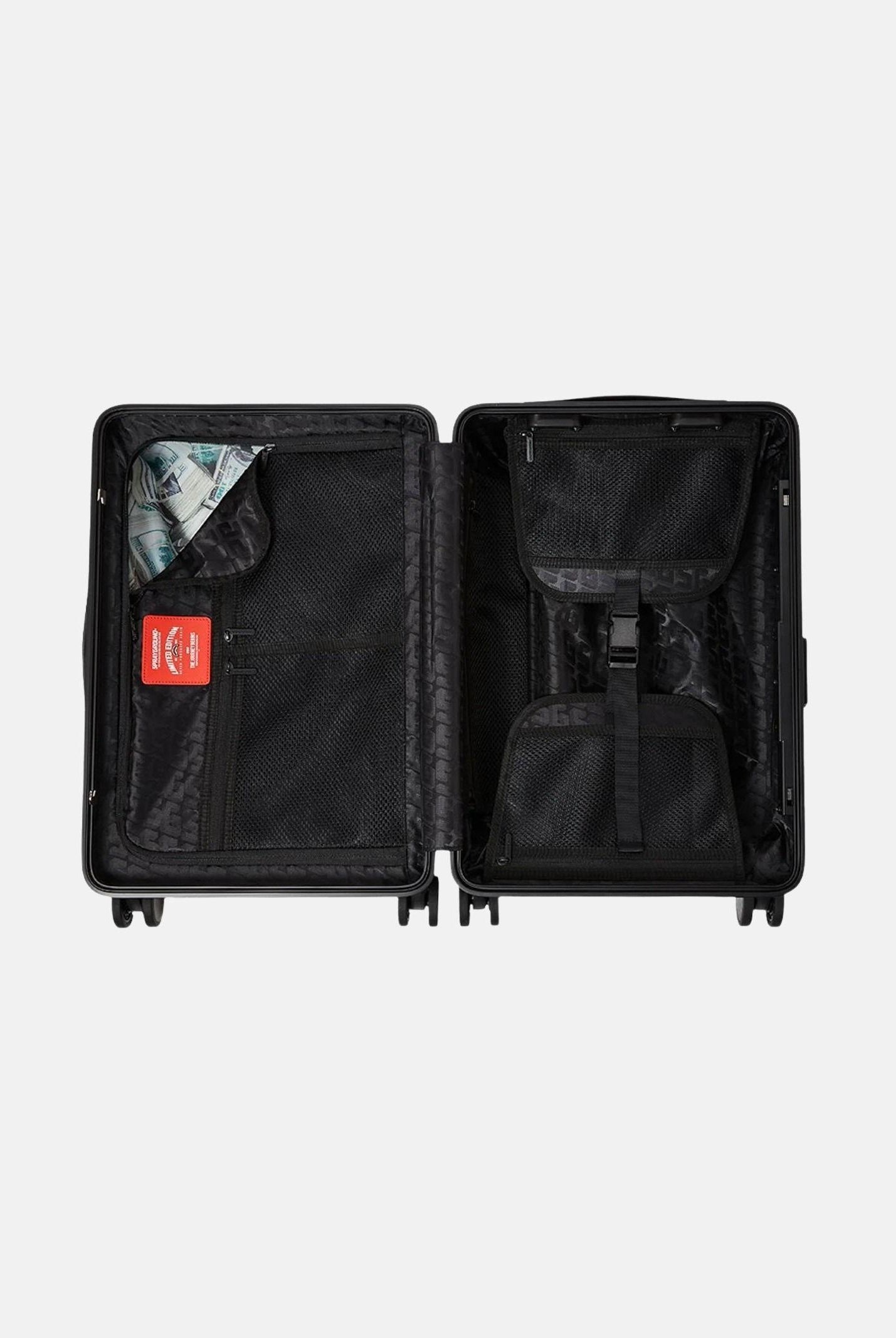 SPRAYGROUND Trolley SPRITZ BLACK CARRY-ON HARD LUGGAGE nero per uomo e donna 910CL288NSZ . SPRAYGROUND