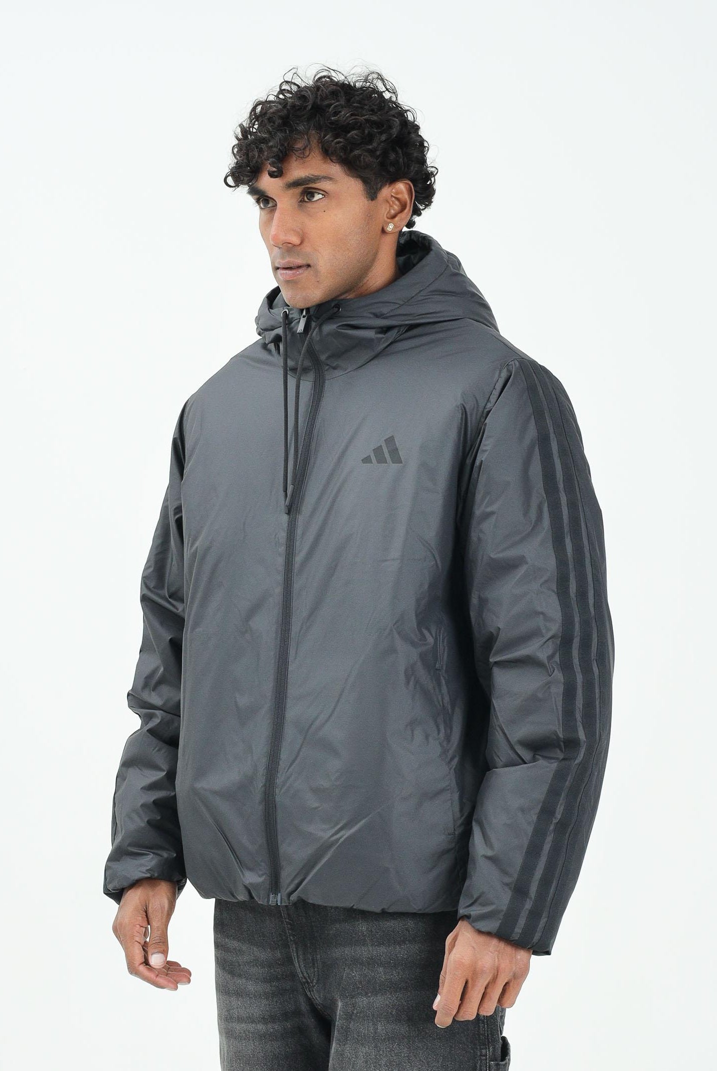 ADIDAS PERFORMANCE Piumino Essentials 3-Stripes nero da uomo KB8149 ADIDAS PERFORMANCE