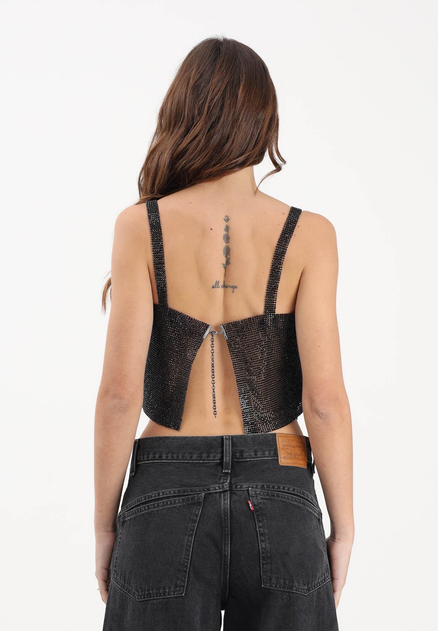TWENTY FOURHAITCH Top elegante New Cetus nero da donna A0121NER62P NE TWENTY FOURHAITCH