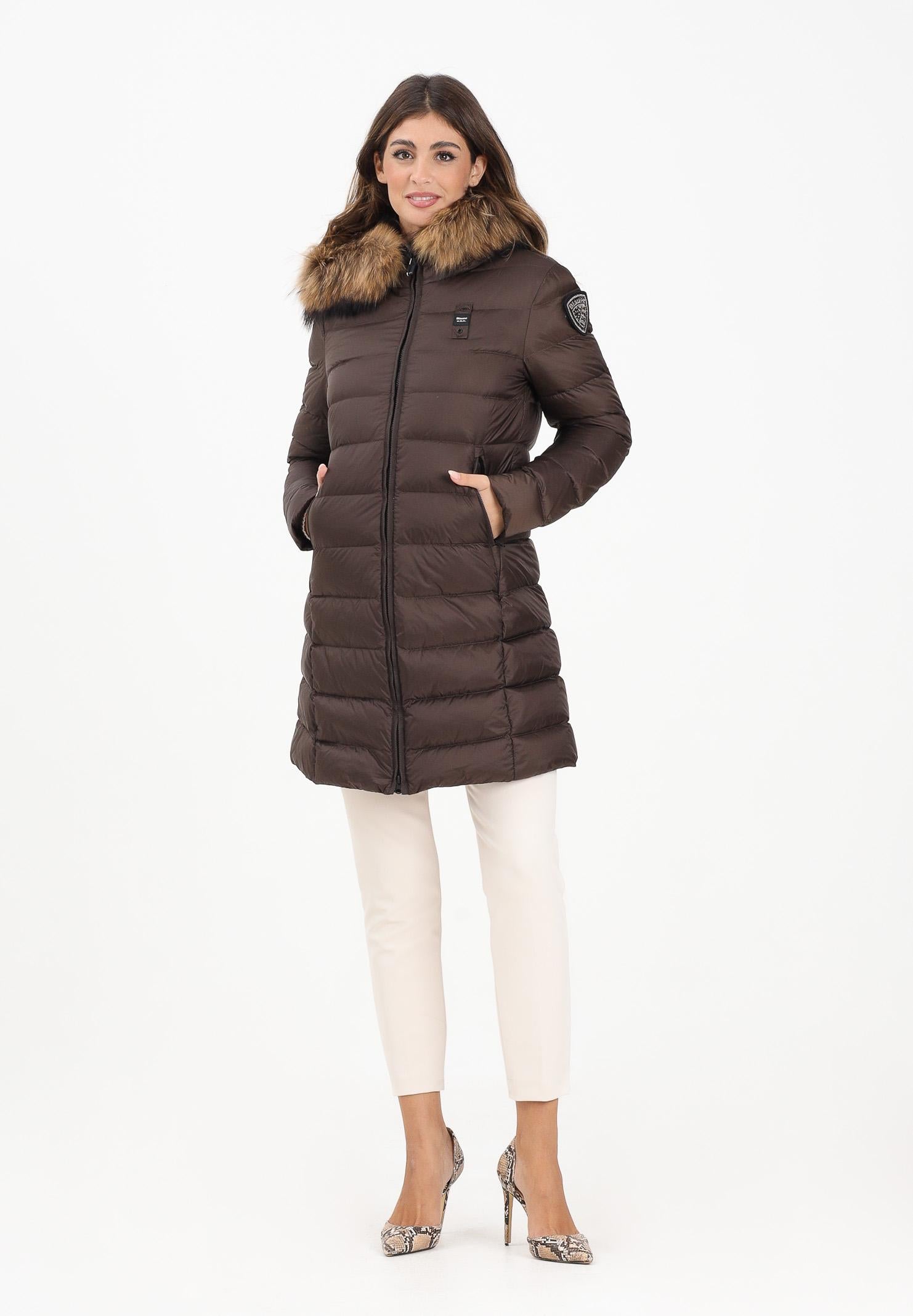 BLAUER Piumino lungo KRISTIN marrone da donna 25WBLDK03103-006047 365EI BLAUER