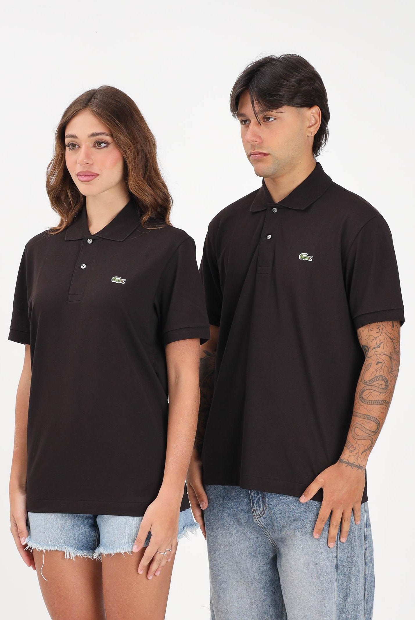 LACOSTE Polo a manica corta Classic Fit L.12.12 LIGHT marrone per uomo e donna PH9851 3LA LACOSTE