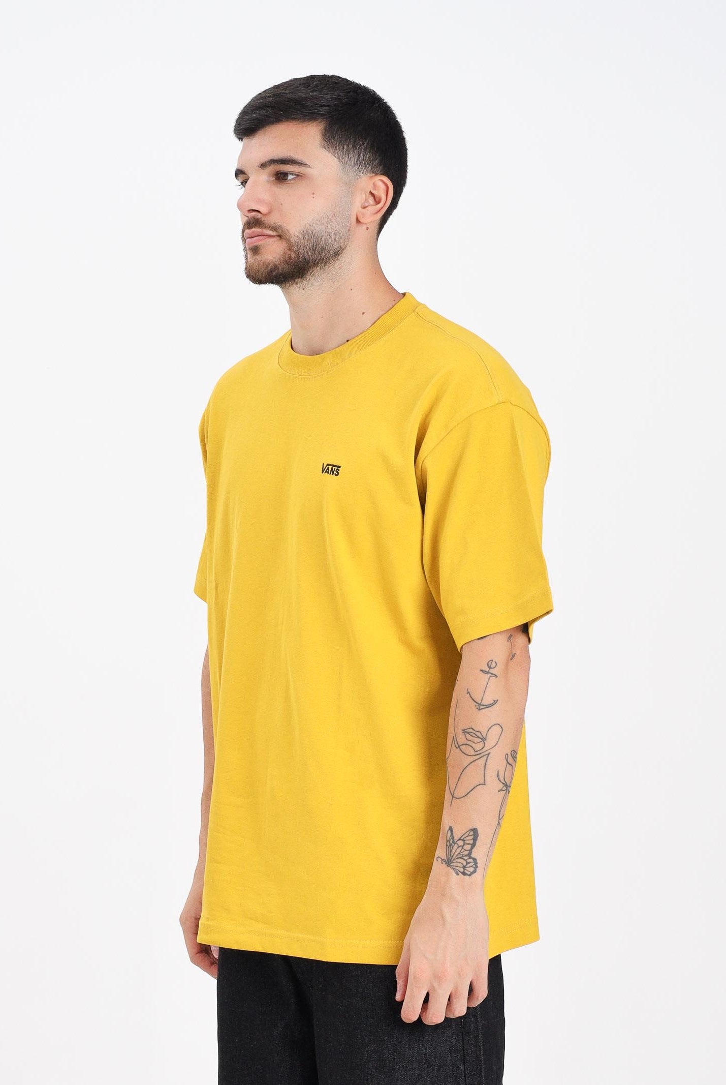 VANS T-shirt a manica corta Left Chest Logo senape da uomo VN000P1PEMX1 VANS