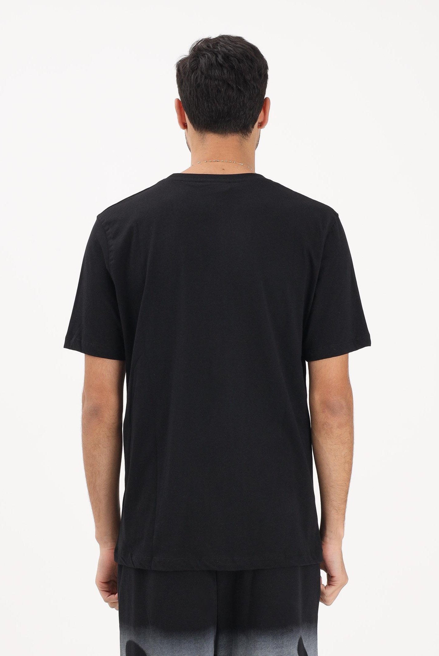 DISCLAIMER T-shirt a manica corta nera da uomo con stampa logo in stile graffiti 26EDS55419 NE DISCLAIMER