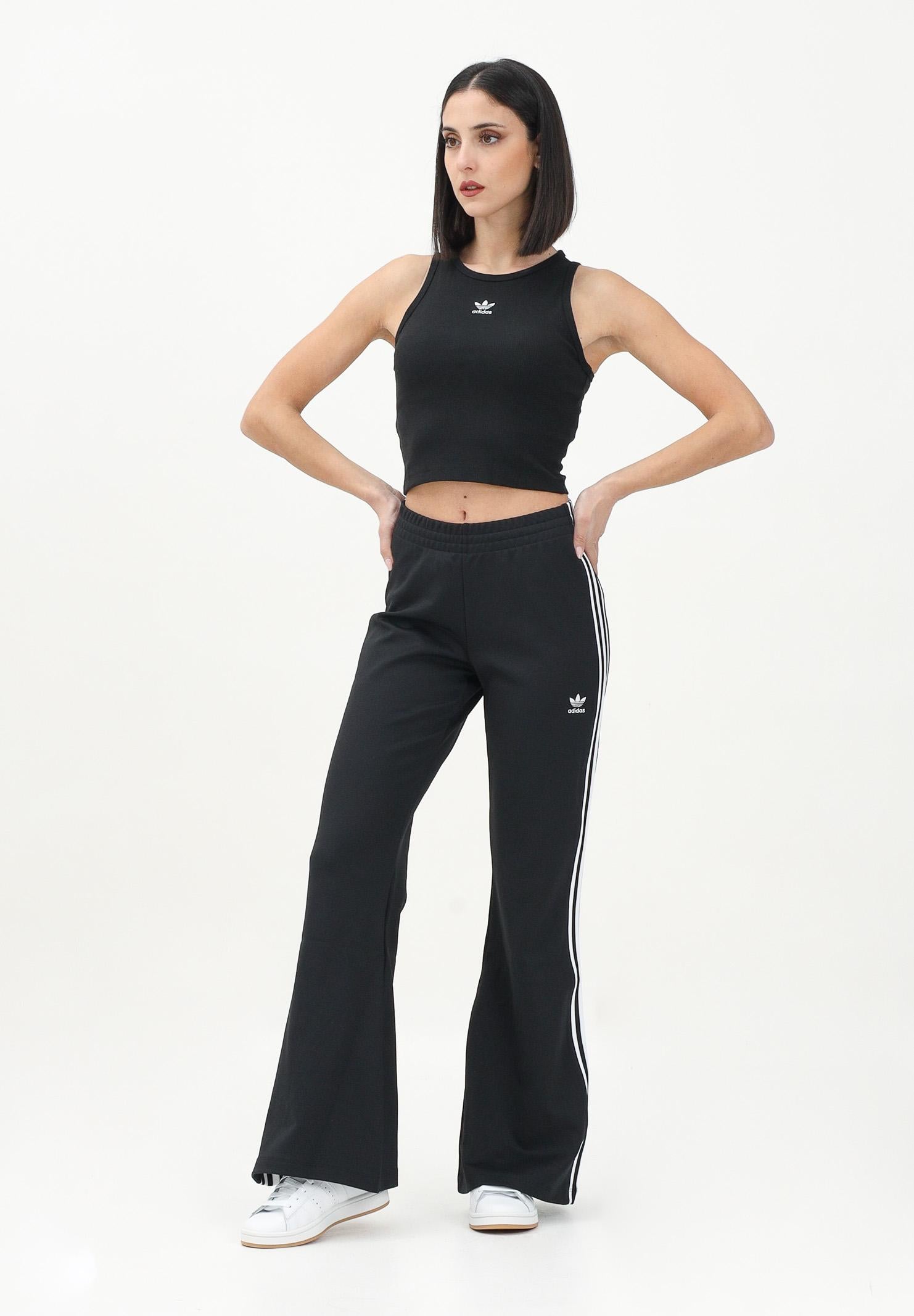 ADIDAS ORIGINALS Pantalone sportivo adicolor 3-Stripes Flared nero da donna JC5783 ADIDAS ORIGINALS