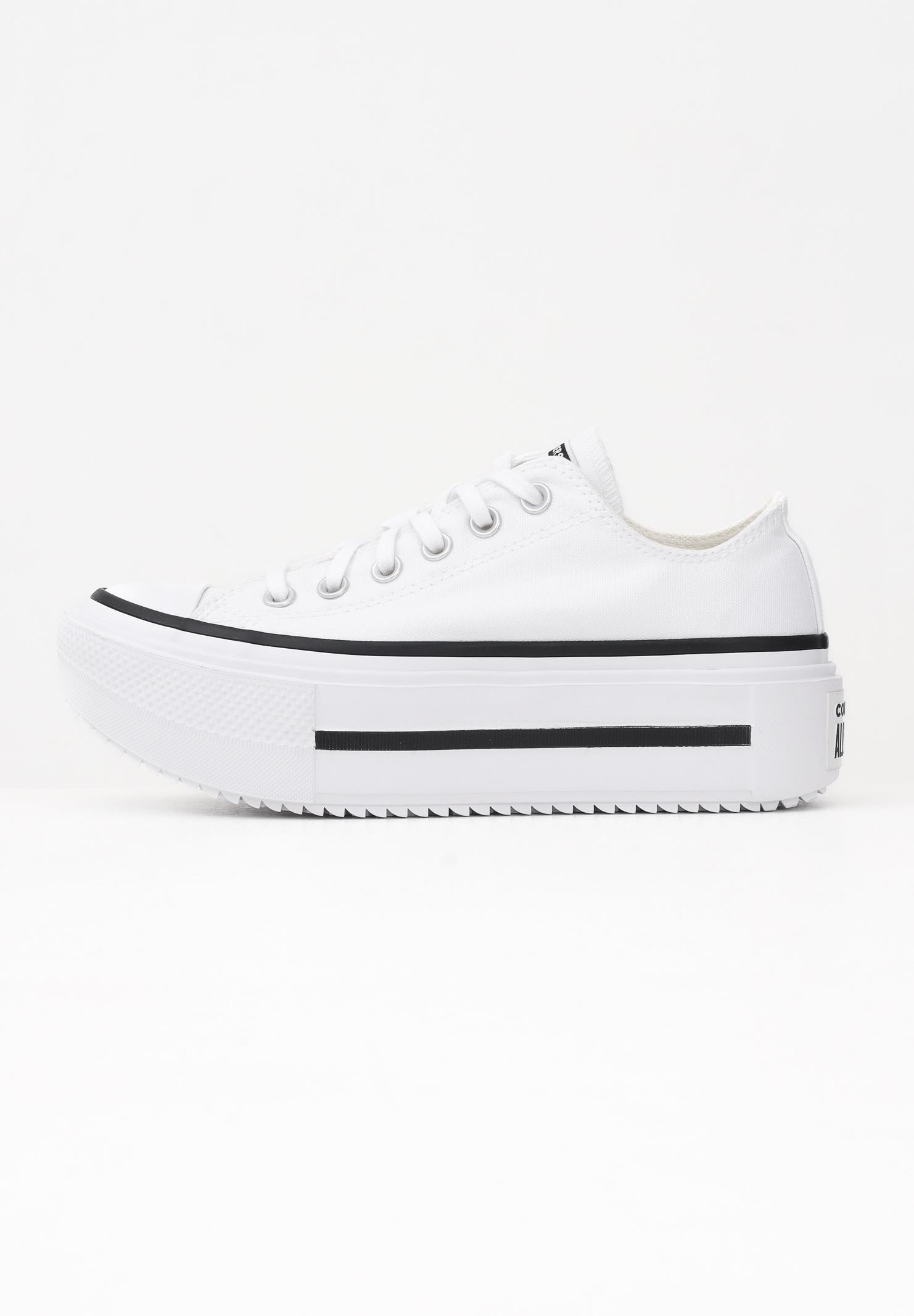 CONVERSE Sneakers Chuck Taylor All Star Lift Double Stack Platform bianche da donna A15491C . CONVERSE