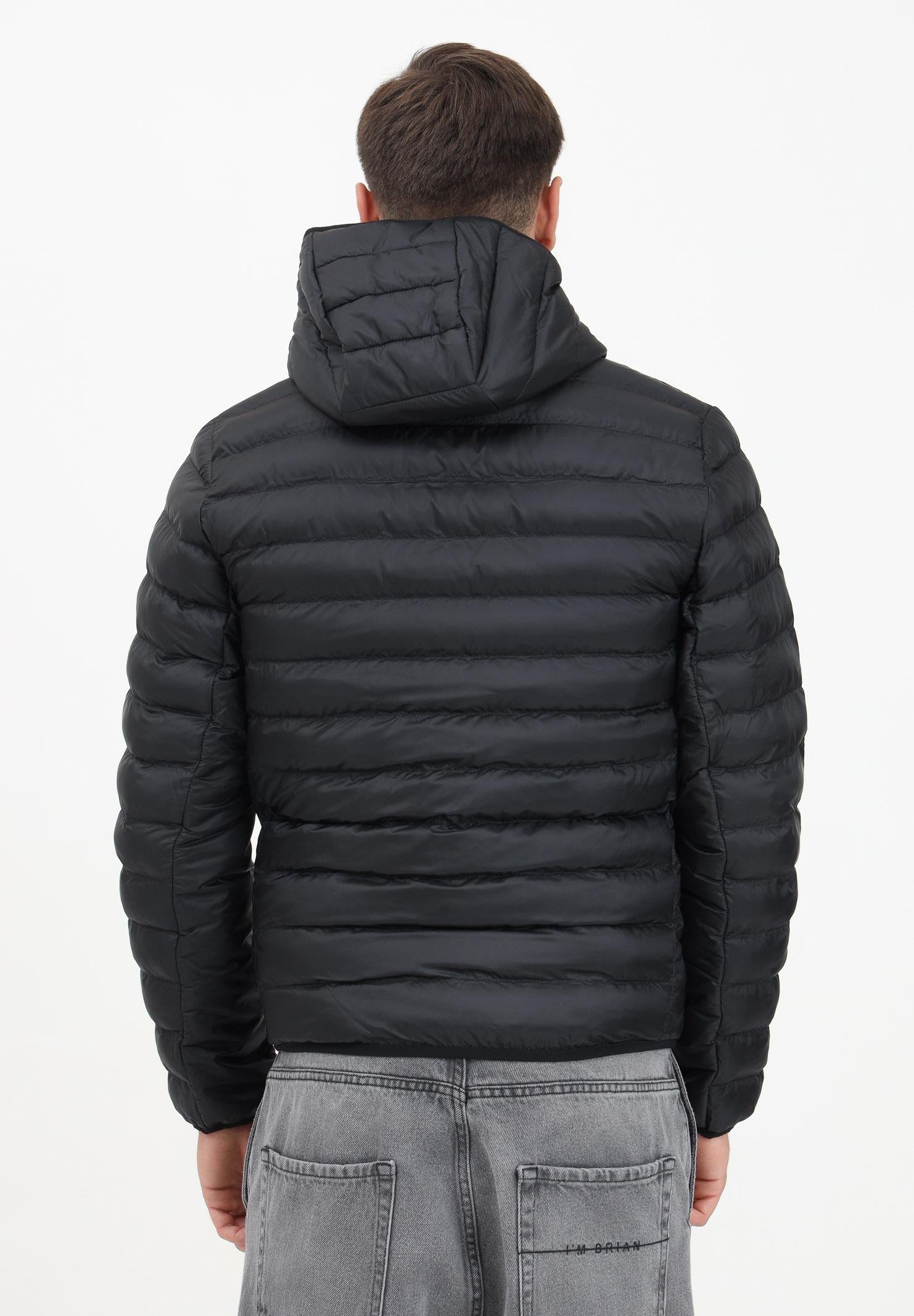 Piumino trapuntato nero da uomo con logo BH2909 031 LACOSTE