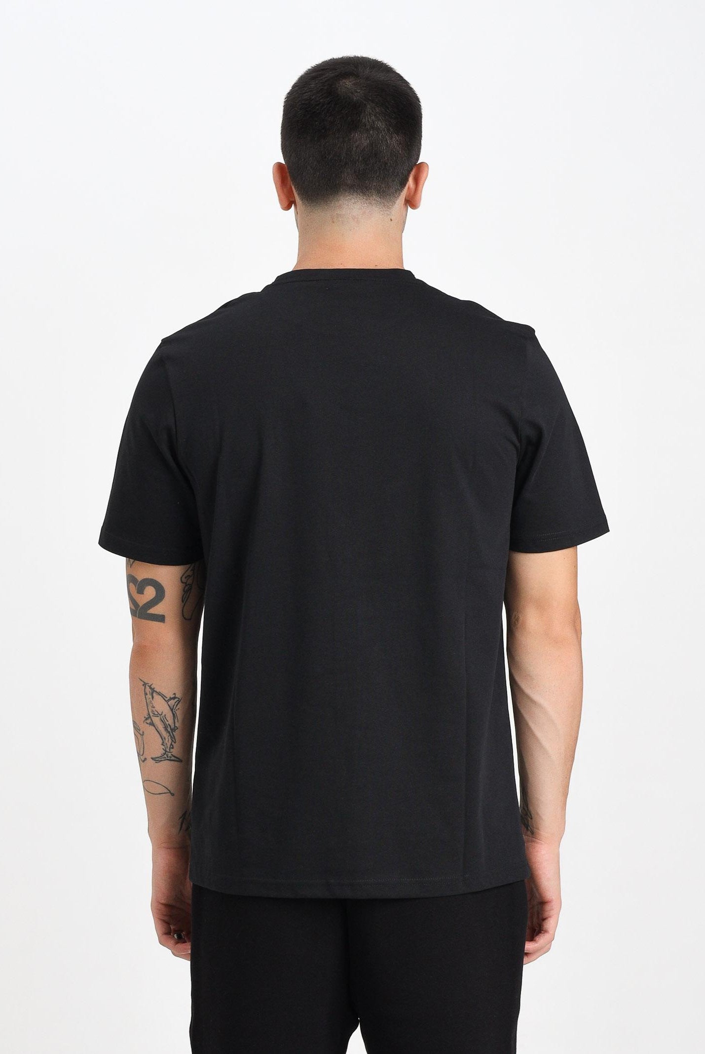 LYLE & SCOTT T-shirt a manica corta nera da uomo con logo TS400VOG Z865 LYLE & SCOTT