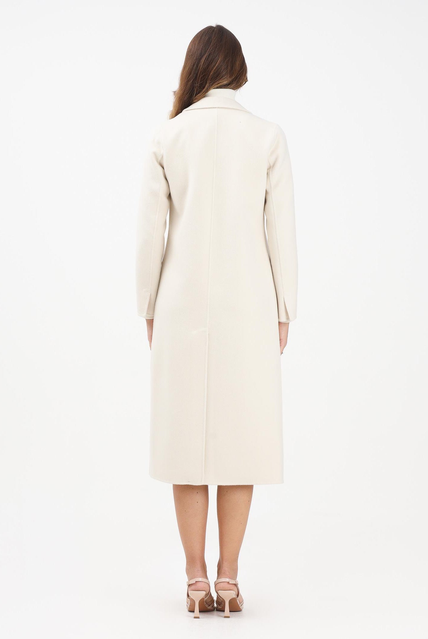 VICOLO Cappotto lungo panna da donna TF0002 FU05 VICOLO