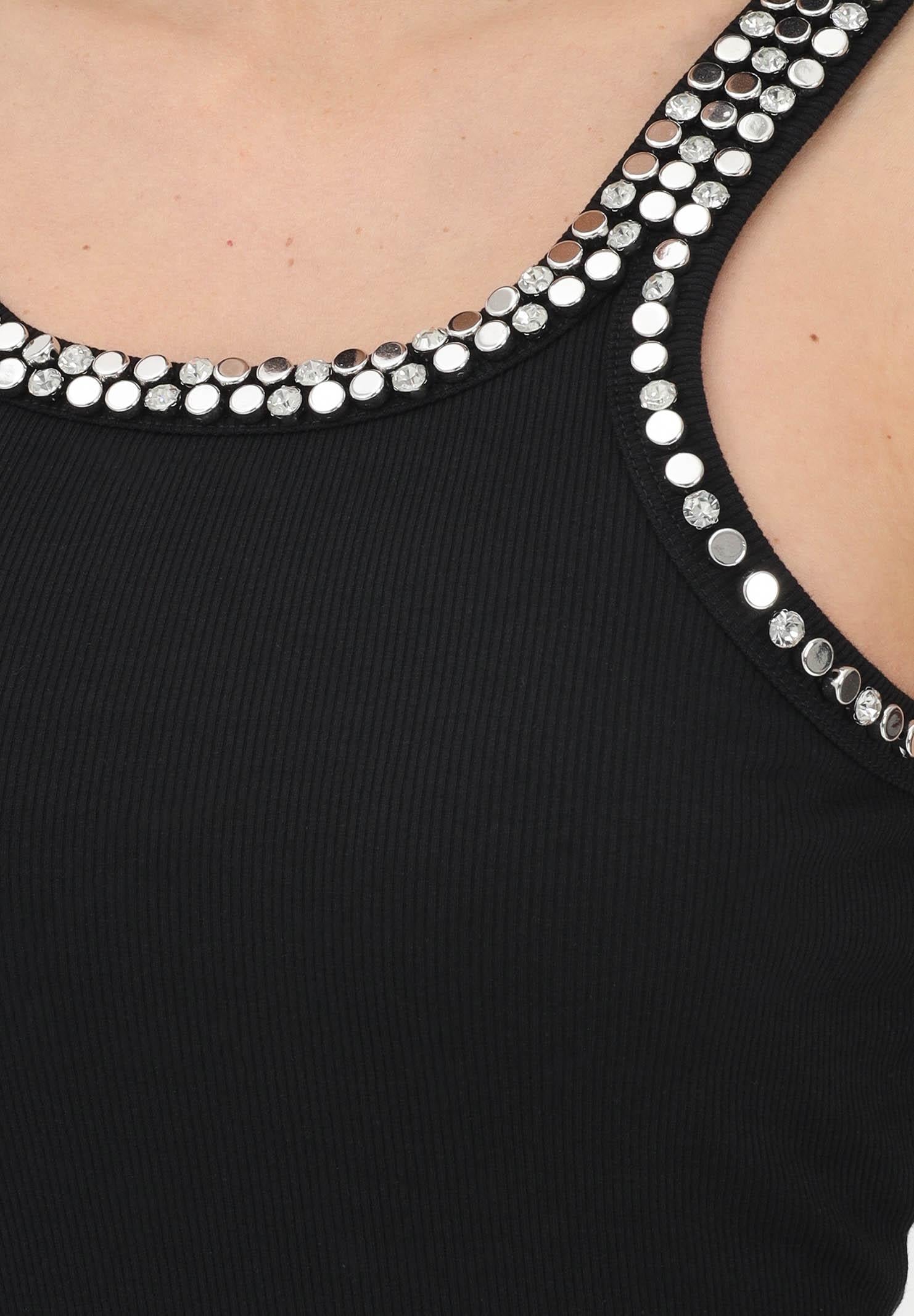 PINKO Canotta CORIANDOLI nera da donna 104109A35Y Z99 PINKO