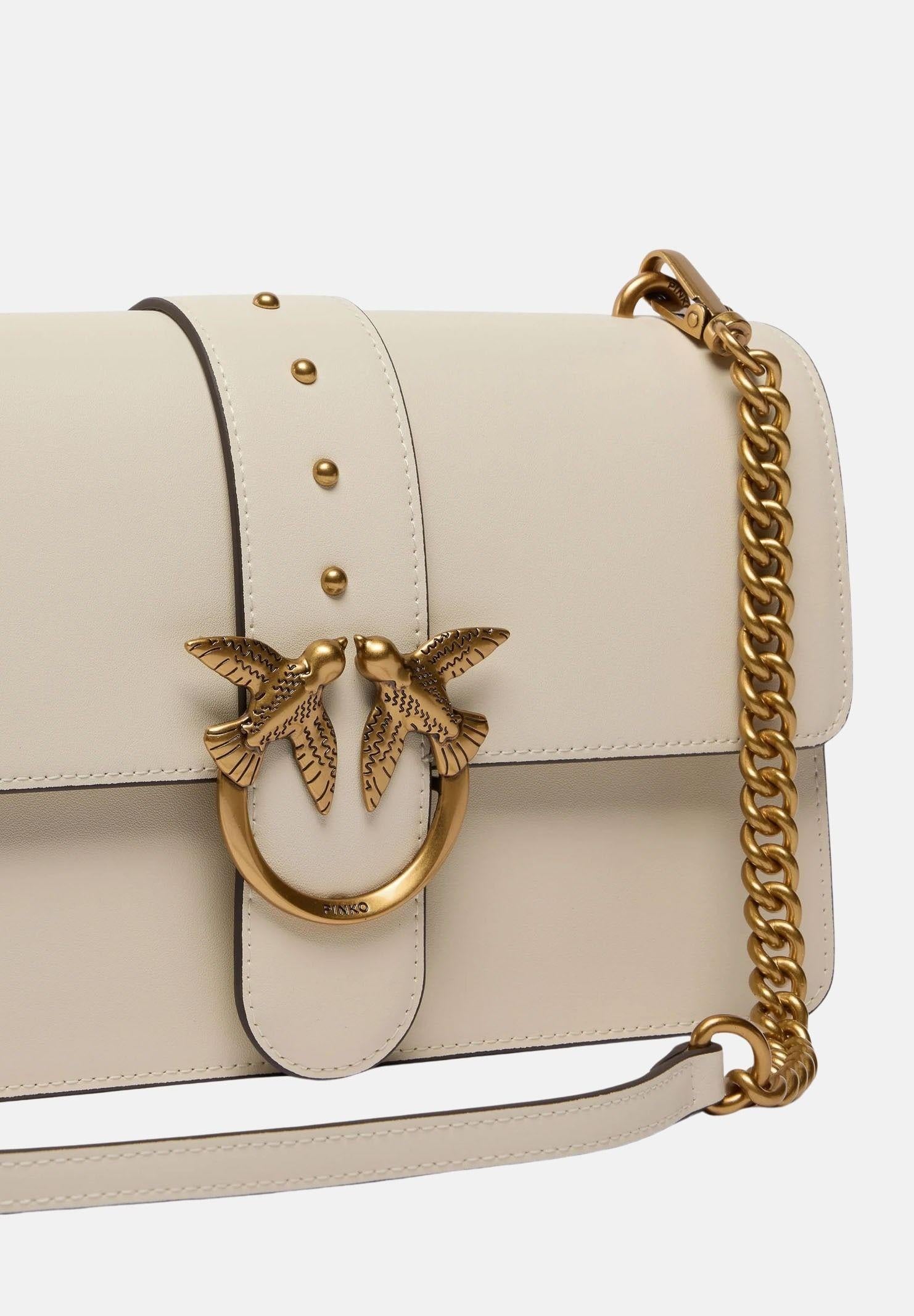 PINKO Borsa a tracolla Love Bag One panna da donna 105857A0F1 Z14Q PINKO