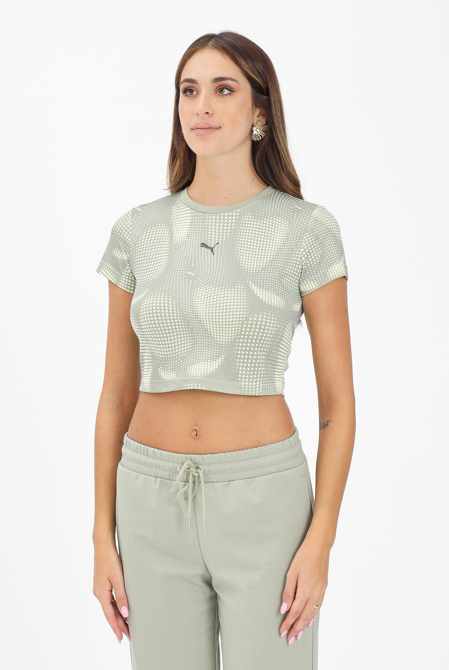 PUMA T-shirt a manica corta DARE TO verde da donna 632145 82 PUMA