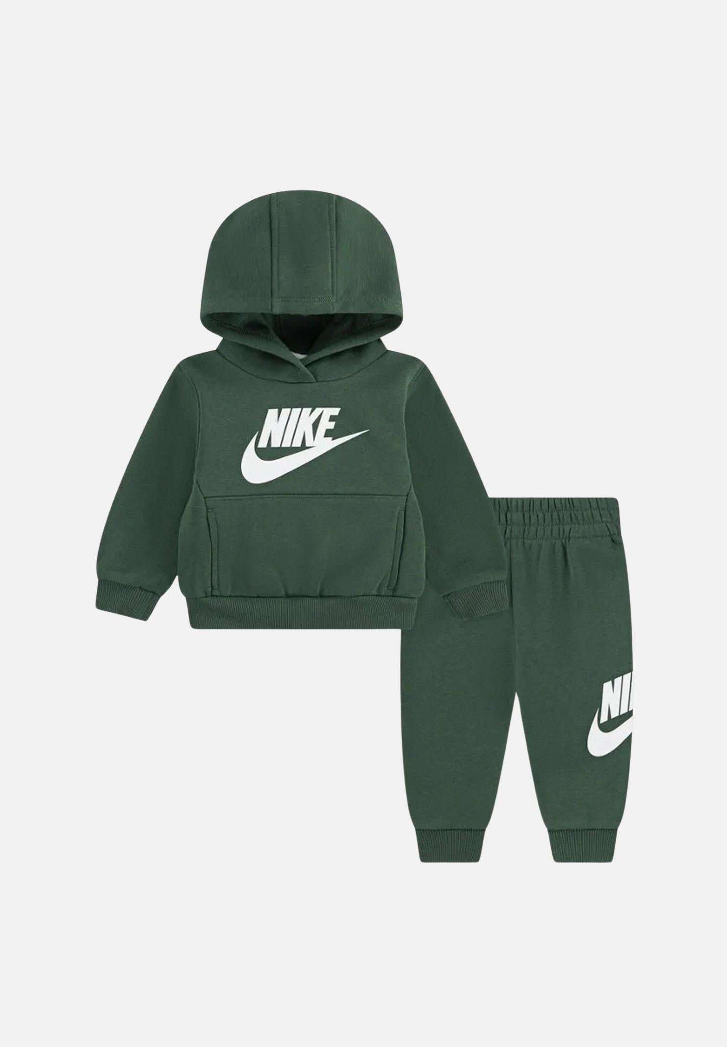 NIKE Tuta verde da neonato con stampa logo 66L135 F1J NIKE