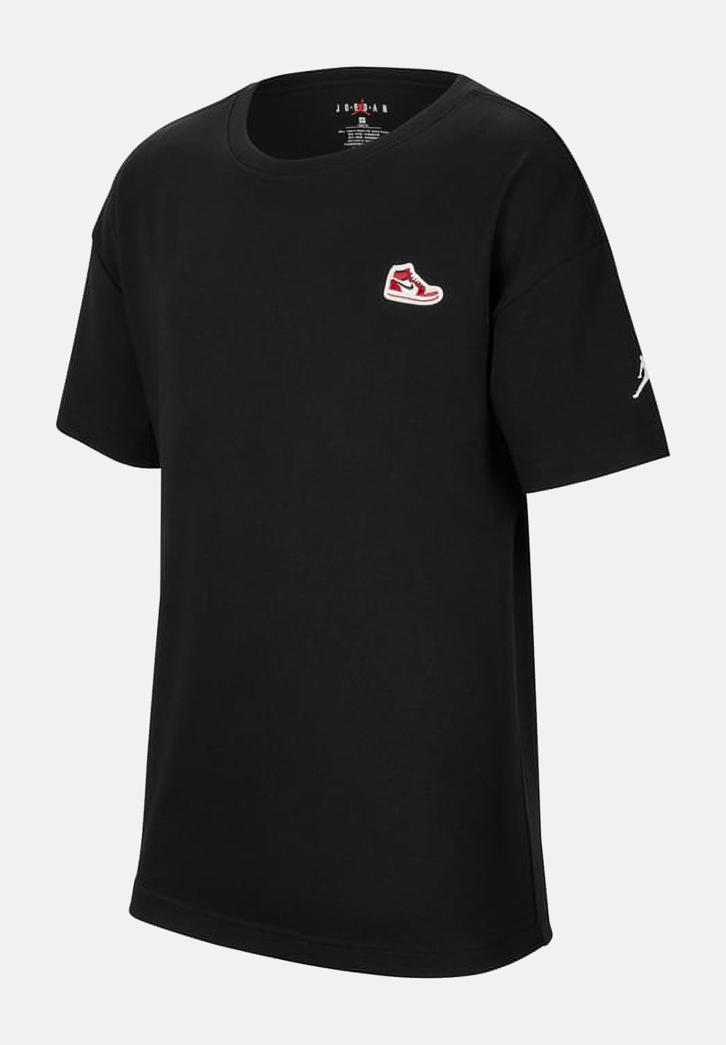 JORDAN T-shirt a manica corta Air Jordan 1 nera da bambino 95C899 023 JORDAN