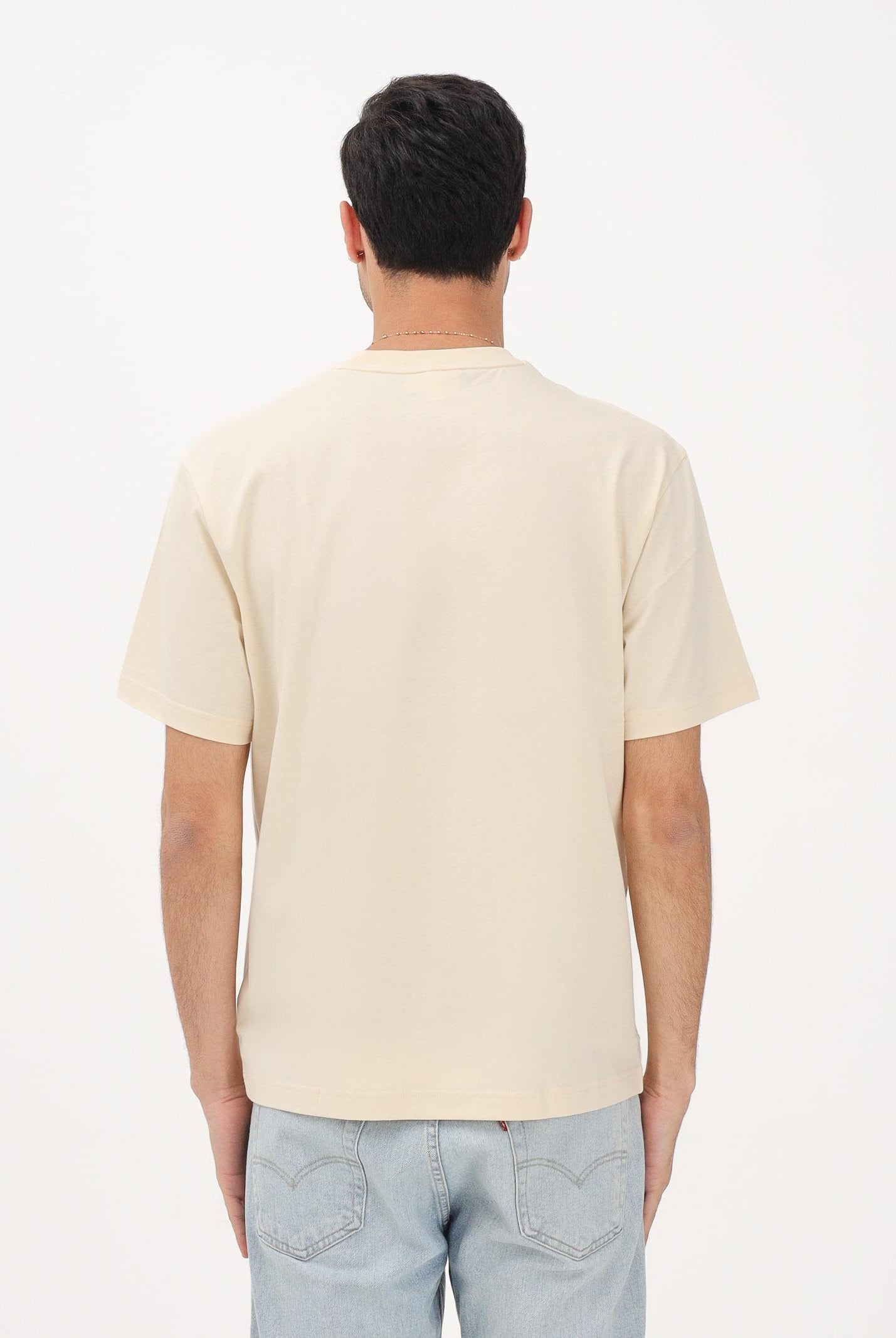 LACOSTE T-shirt a manica corta beige per uomo e donna con logo TH7318 056 LACOSTE
