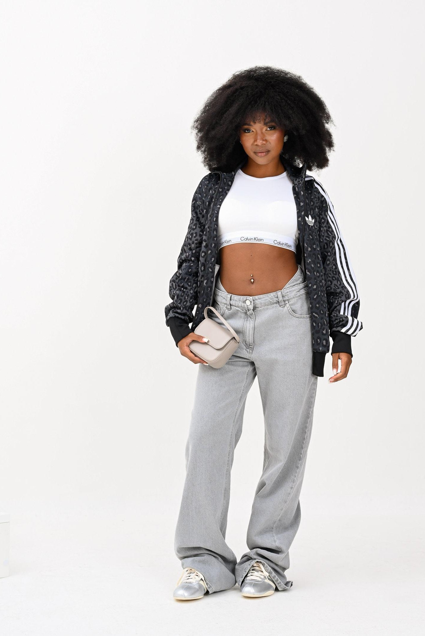 ADIDAS ORIGINALS Felpa con zip Firebird Loose Leo nera da uomo JV7579 ADIDAS ORIGINALS