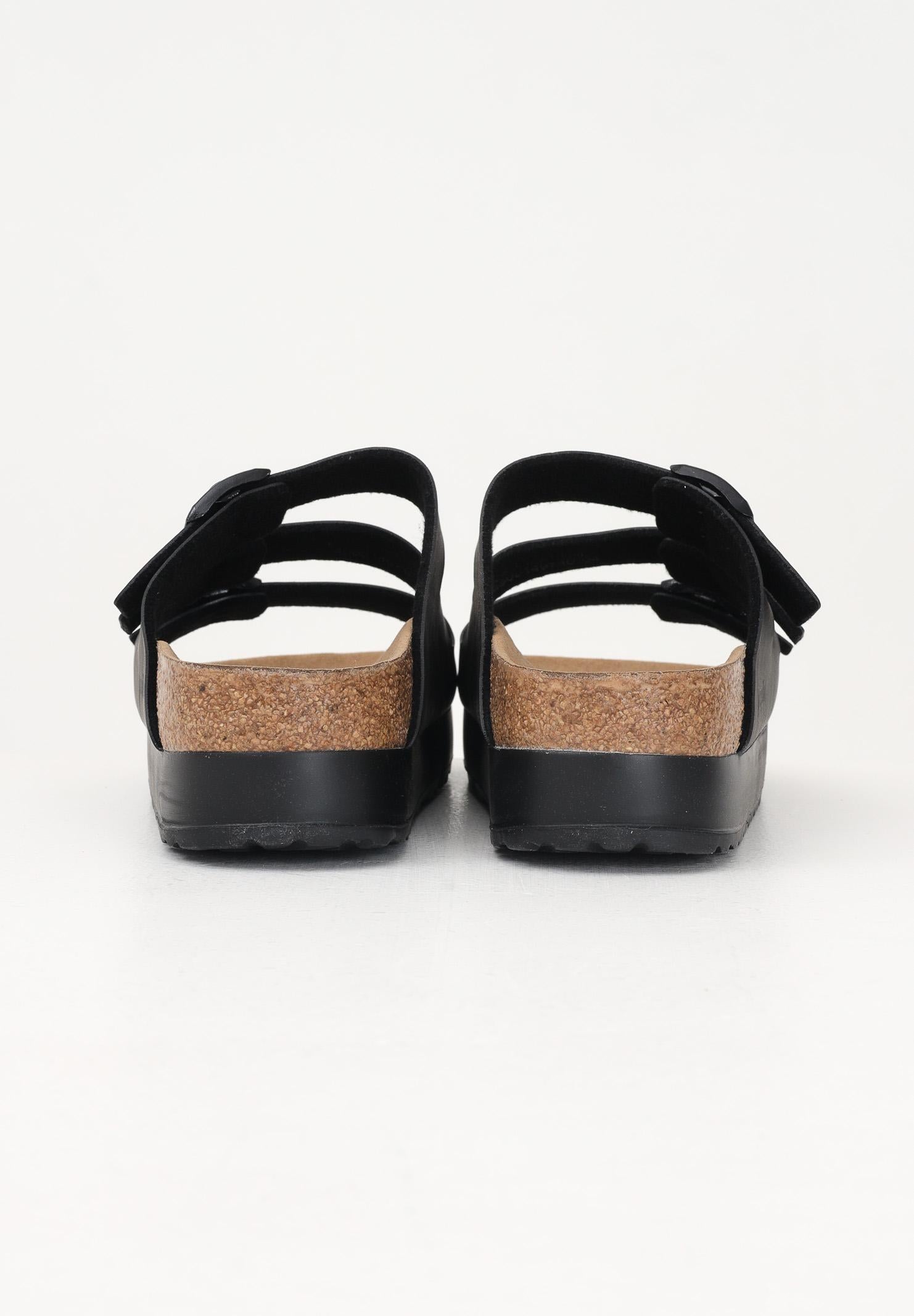 BIRKENSTOCK Ciabatte Florida Flex Platform nere da donna 1029737 . BIRKENSTOCK