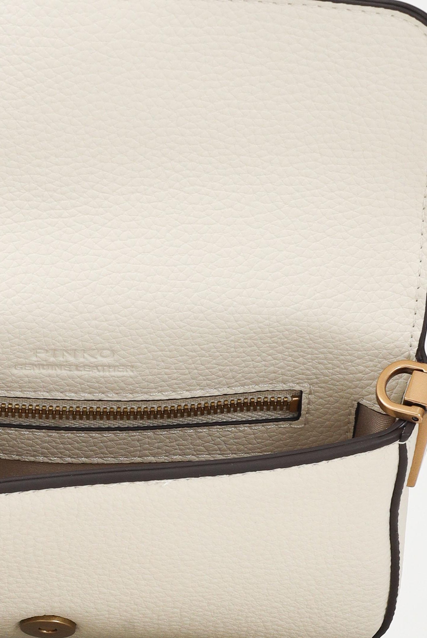 PINKO Borsa a tracolla Love One Slouchy Baby panna da donna 105353A2OX Z14Q PINKO