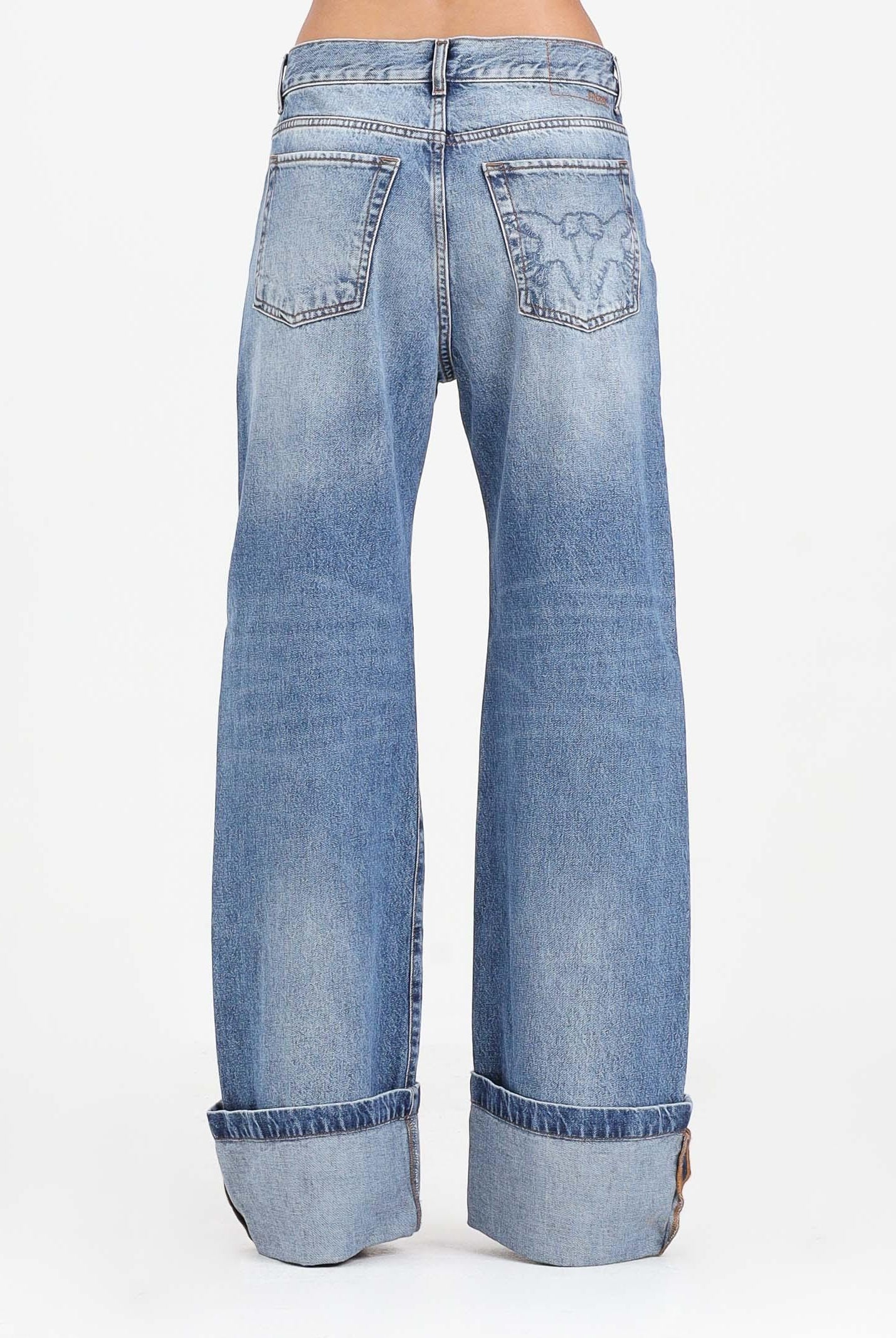 PINKO Jeans wide leg in denim chiaro da donna 105541A2RP PJD PINKO