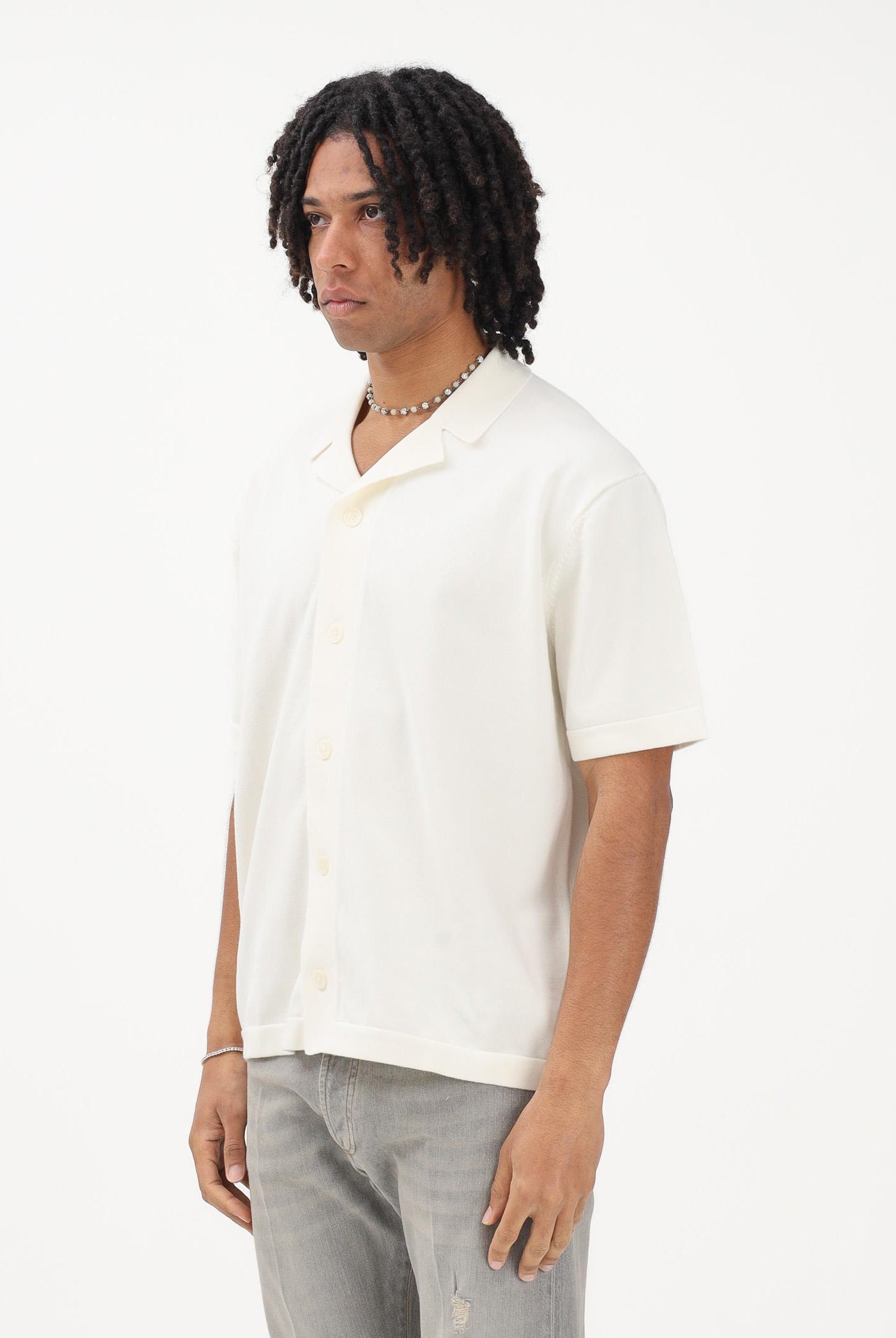 SELECTED HOMME Cardigan panna da uomo con ricamo sul retro 16100080 EG SELECTED HOMME