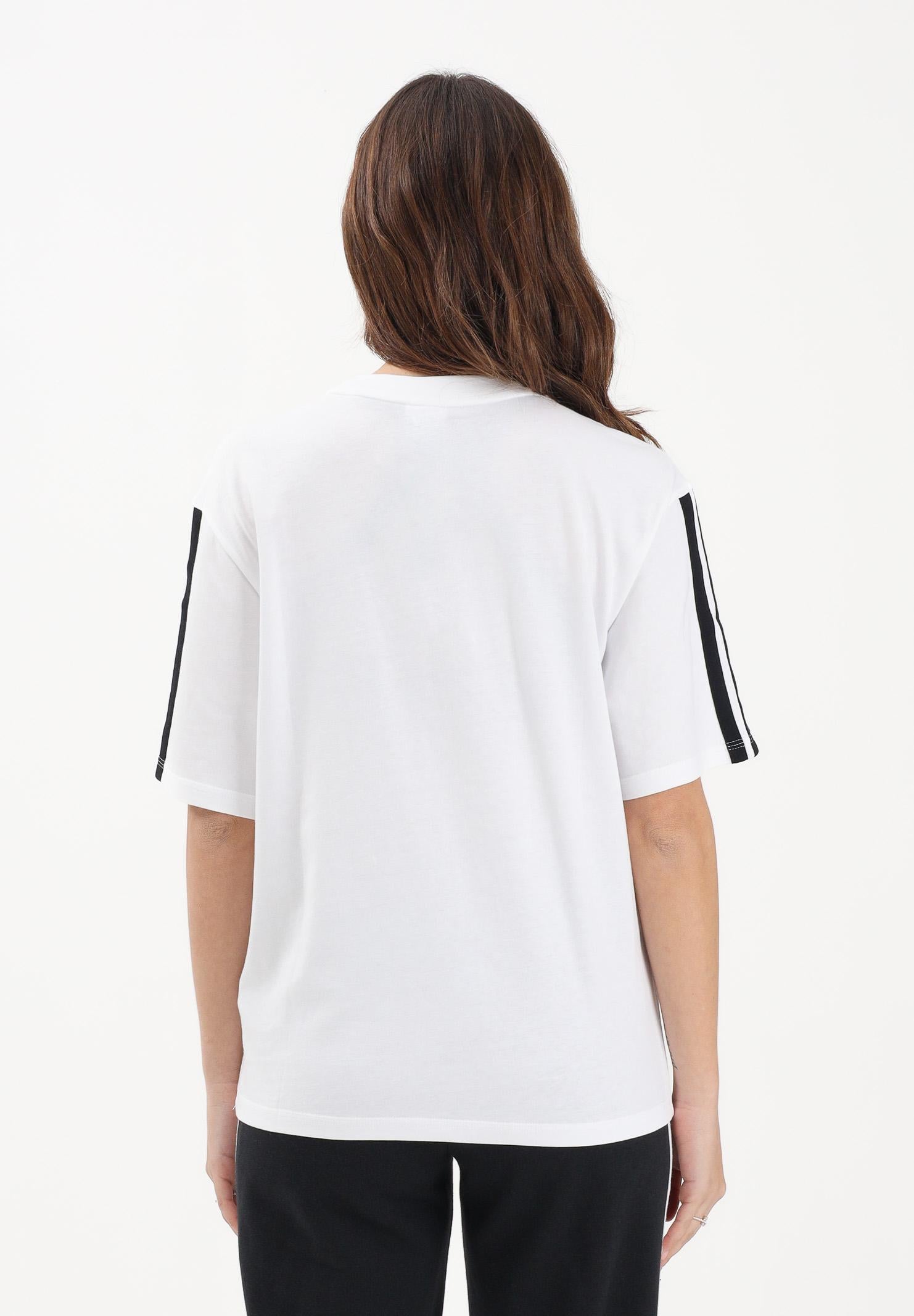 ADIDAS PERFORMANCE T-shirt a manica corta Essentials 3-Stripes Boyfriend bianca da donna JE1211 . ADIDAS PERFORMANCE