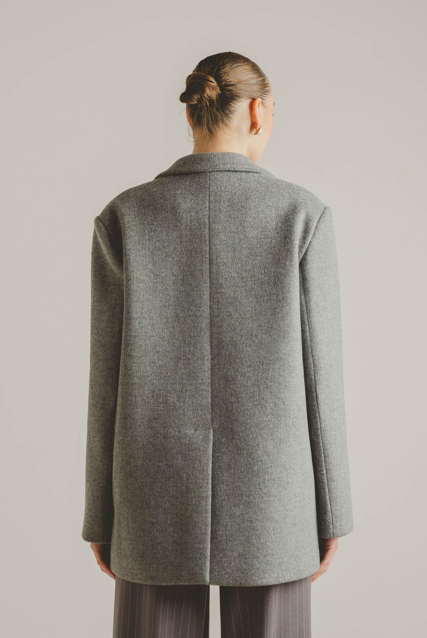 SANTAS Cappotto corto LUMIÈRE grigio da donna PV2620 GR SANTAS