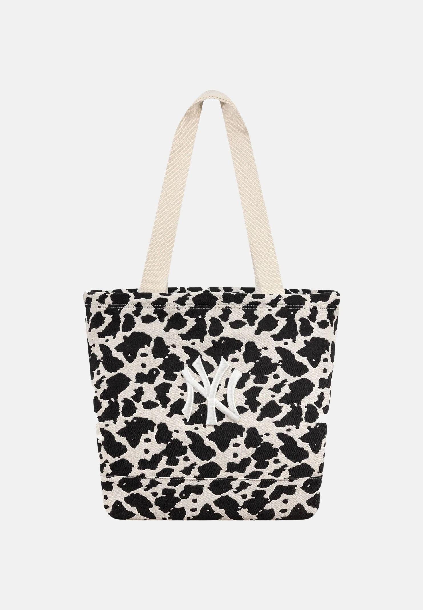 NEW ERA Shopper New York Yankees MLB panna e nera da donna con stampa cow 60771254 . NEW ERA