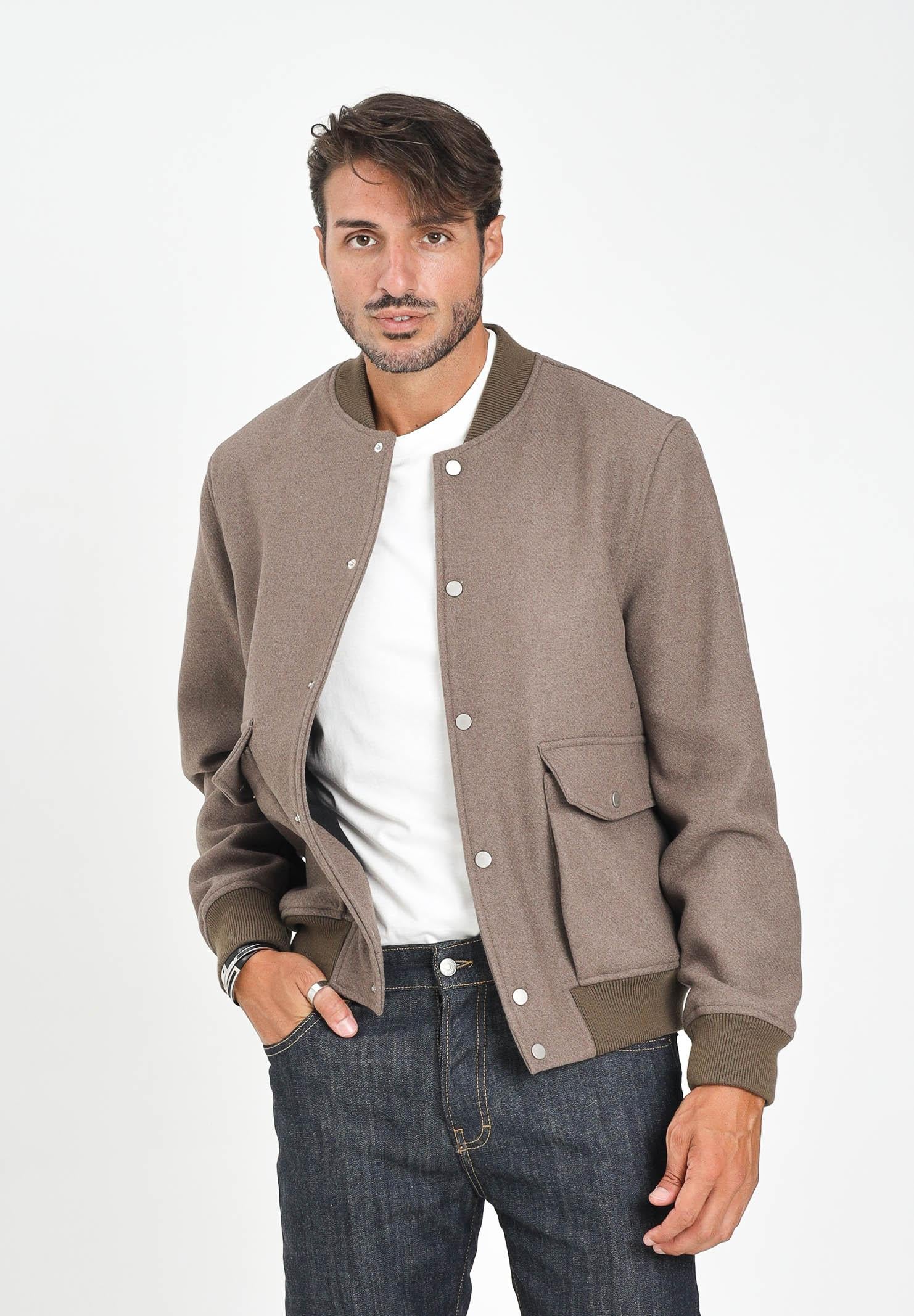 I'M BRIAN Bomber tortora da uomo GIU3469 TOR I'M BRIAN