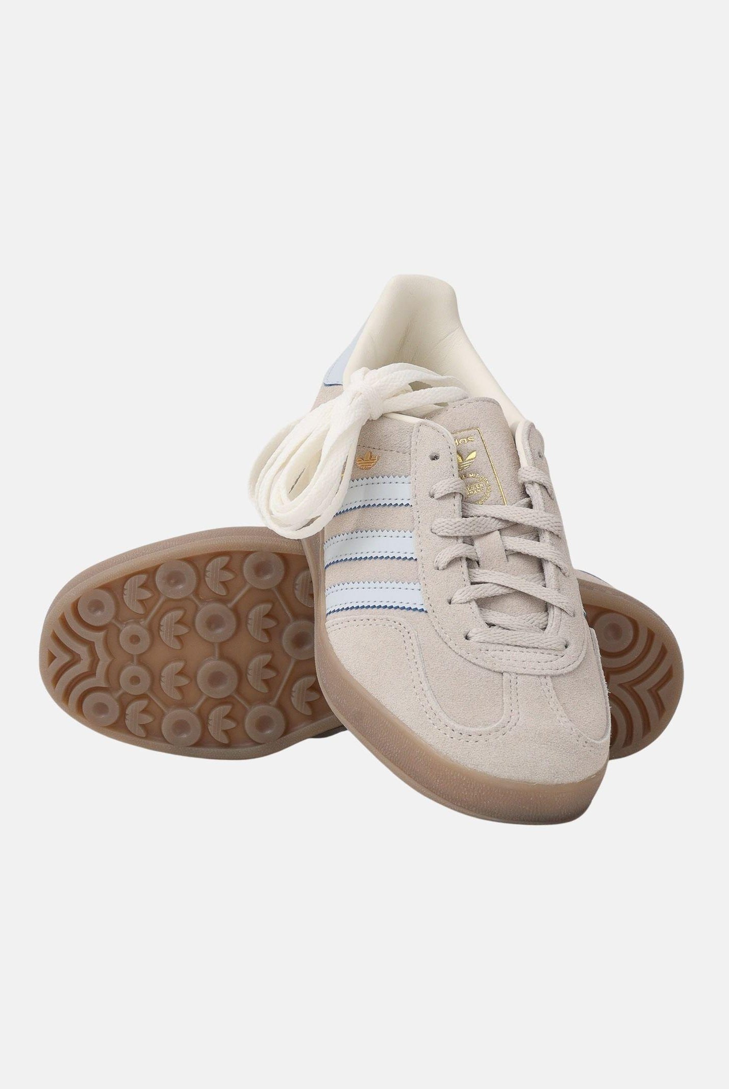 ADIDAS ORIGINALS Sneakers Gazelle Indoor grigie e azzurre per uomo e donna JR2432 . ADIDAS ORIGINALS