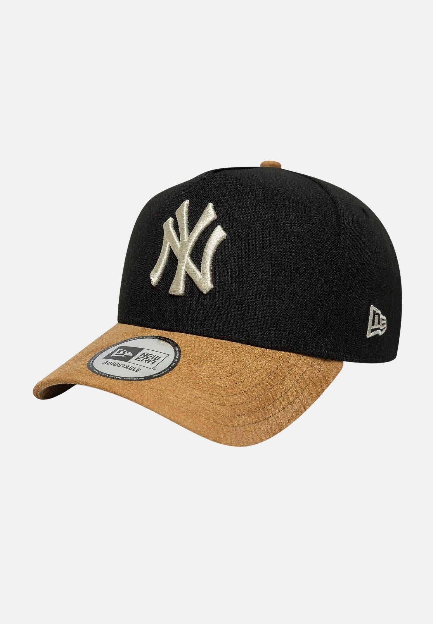 NEW ERA Cappello con visiera E-Frame New York Yankees 9Forty nero e cuoio per uomo e donna 60759008 . NEW ERA