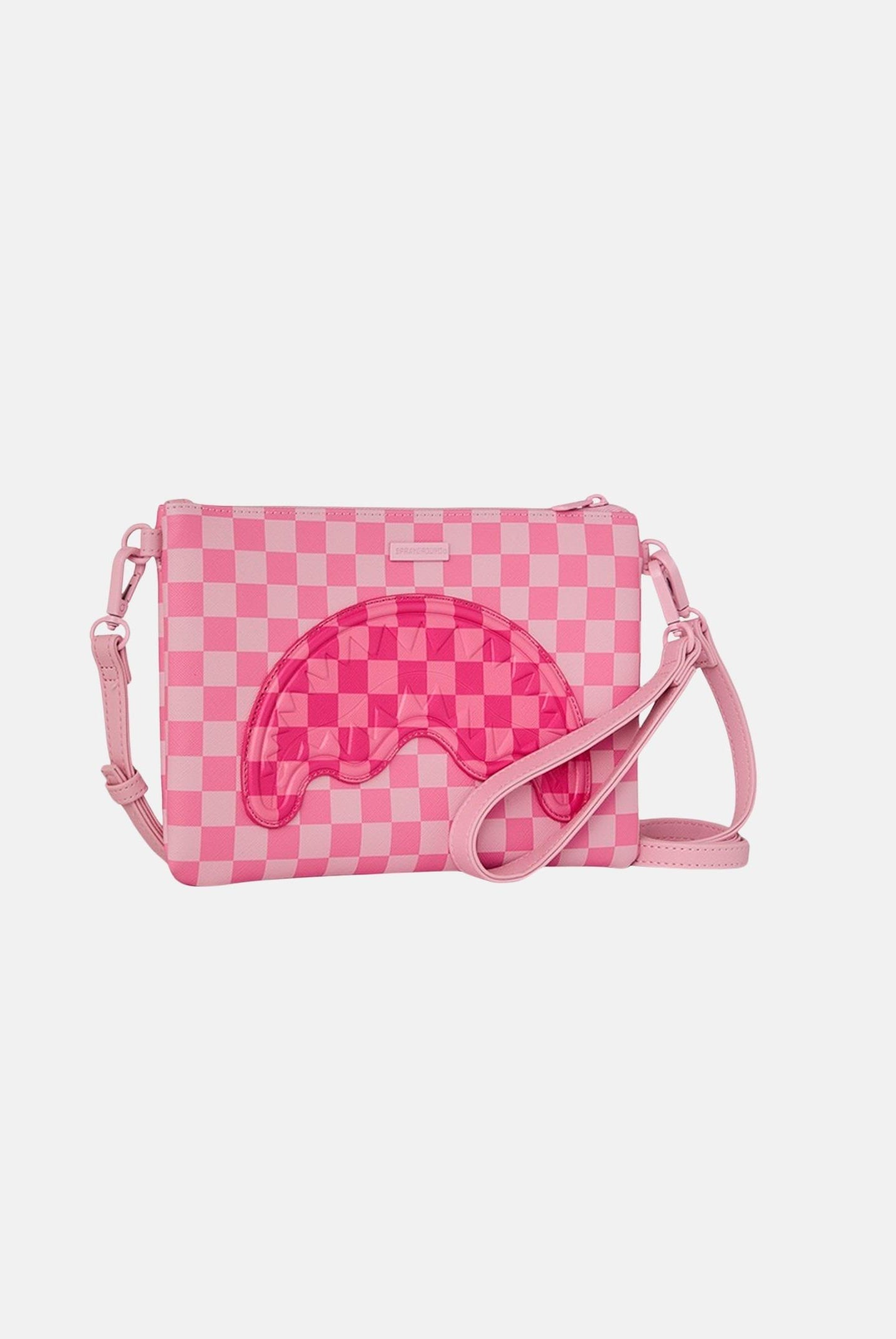 SPRAYGROUND Pochette Pink Sharks In Paris Patch rosa da donna 910B9014NSZ . SPRAYGROUND