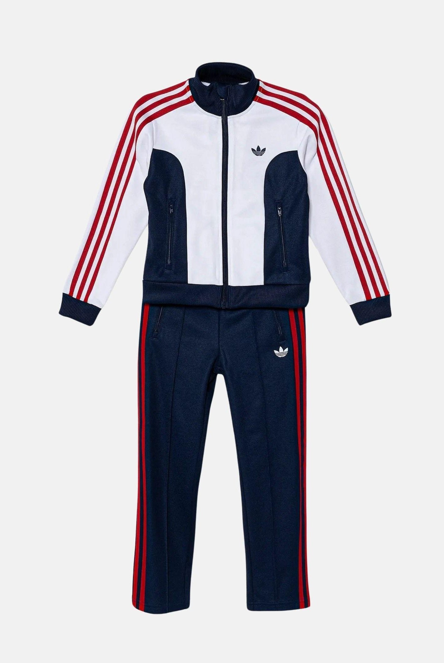 ADIDAS ORIGINALS Tuta ADICOLOR 3-STRIPES bianca, blu e rossa per bambino e bambina JV7664 . ADIDAS ORIGINALS