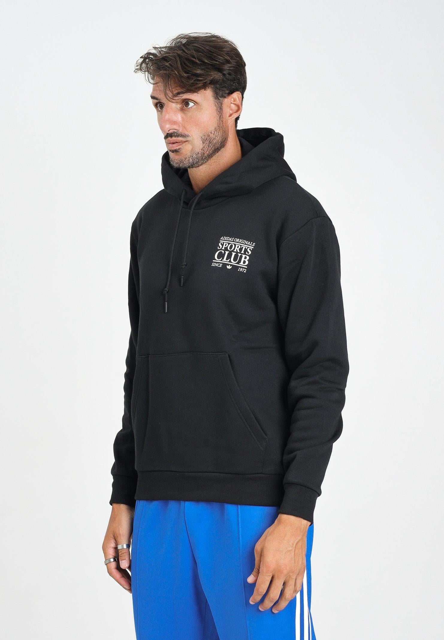 ADIDAS ORIGINALS Felpa con cappuccio Graphic nera da uomo JX3058 ADIDAS ORIGINALS