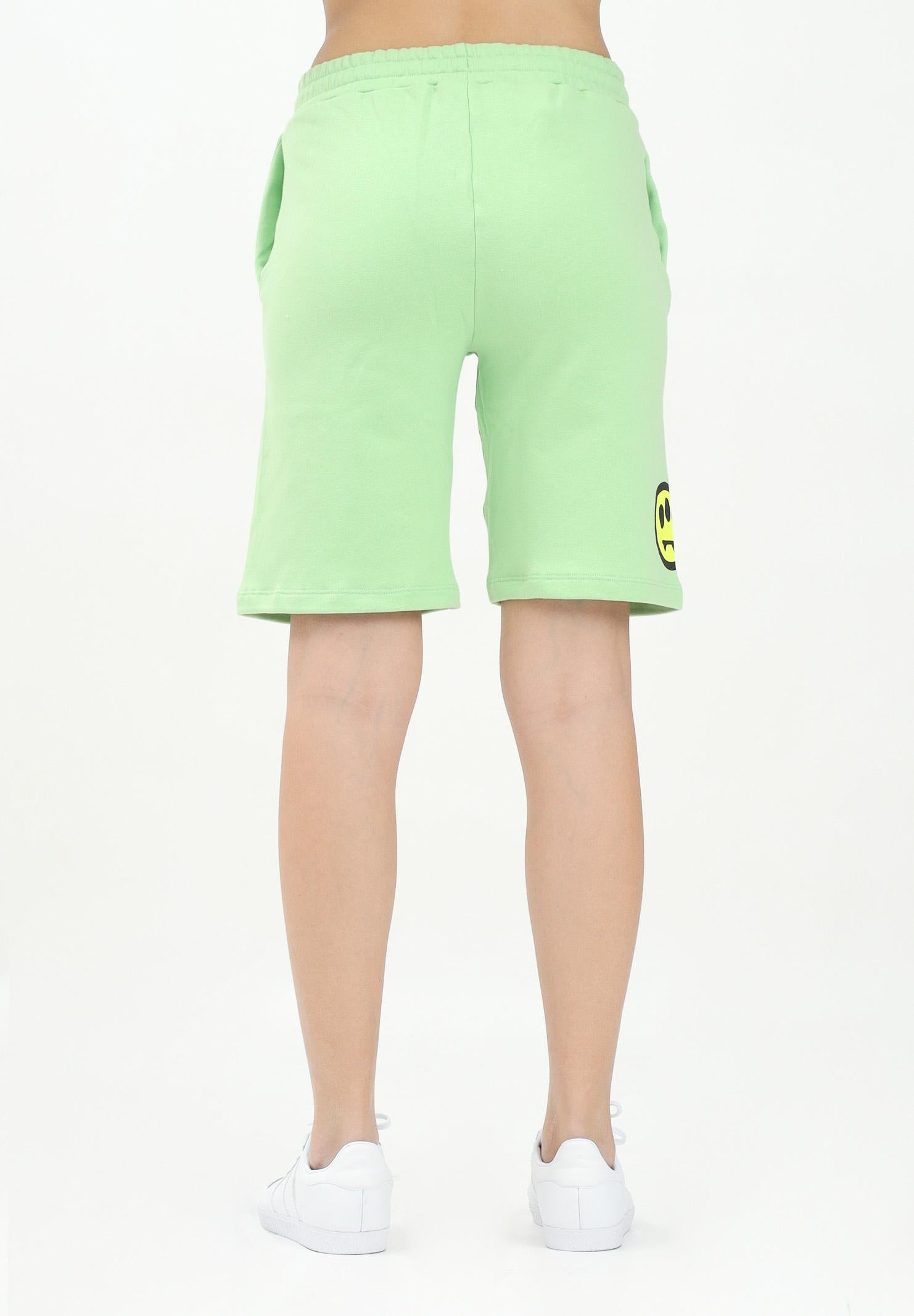 BARROW Shorts sportivo verde pastello per donna, ragazzi e bambini con ricamo logo S5BKJUBE039 081 BARROW