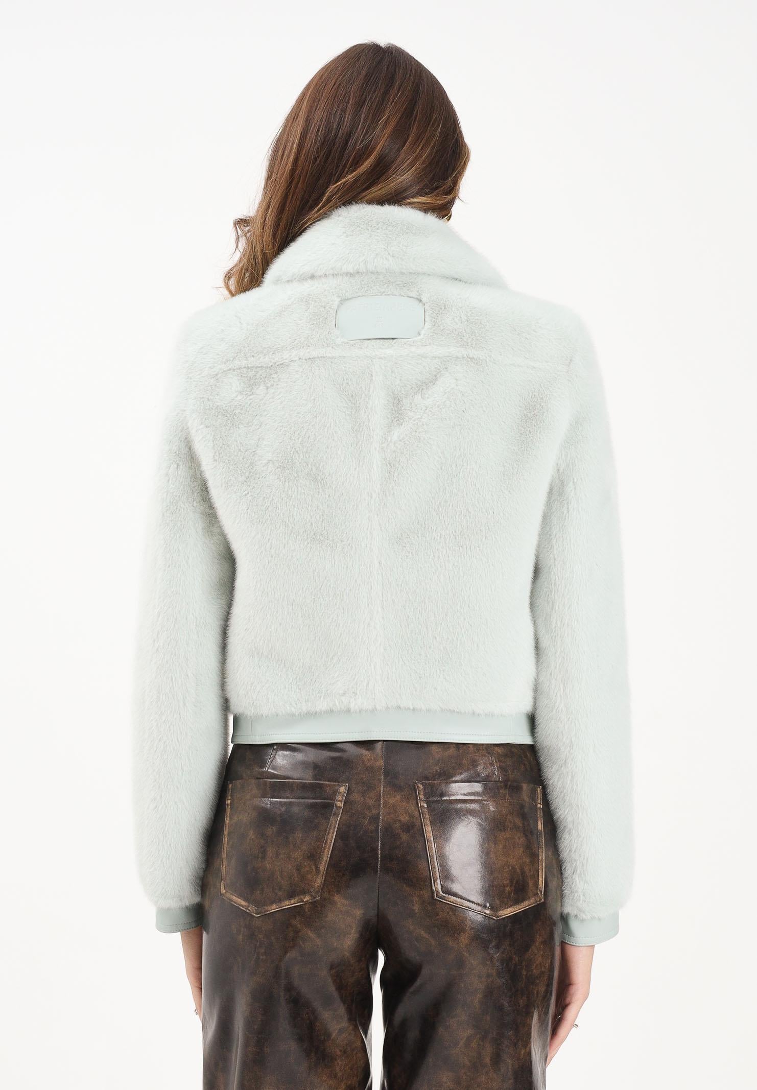 PATRIZIA PEPE Pellicciotto verde acqua da donna 8O0204E073 G613 PATRIZIA PEPE