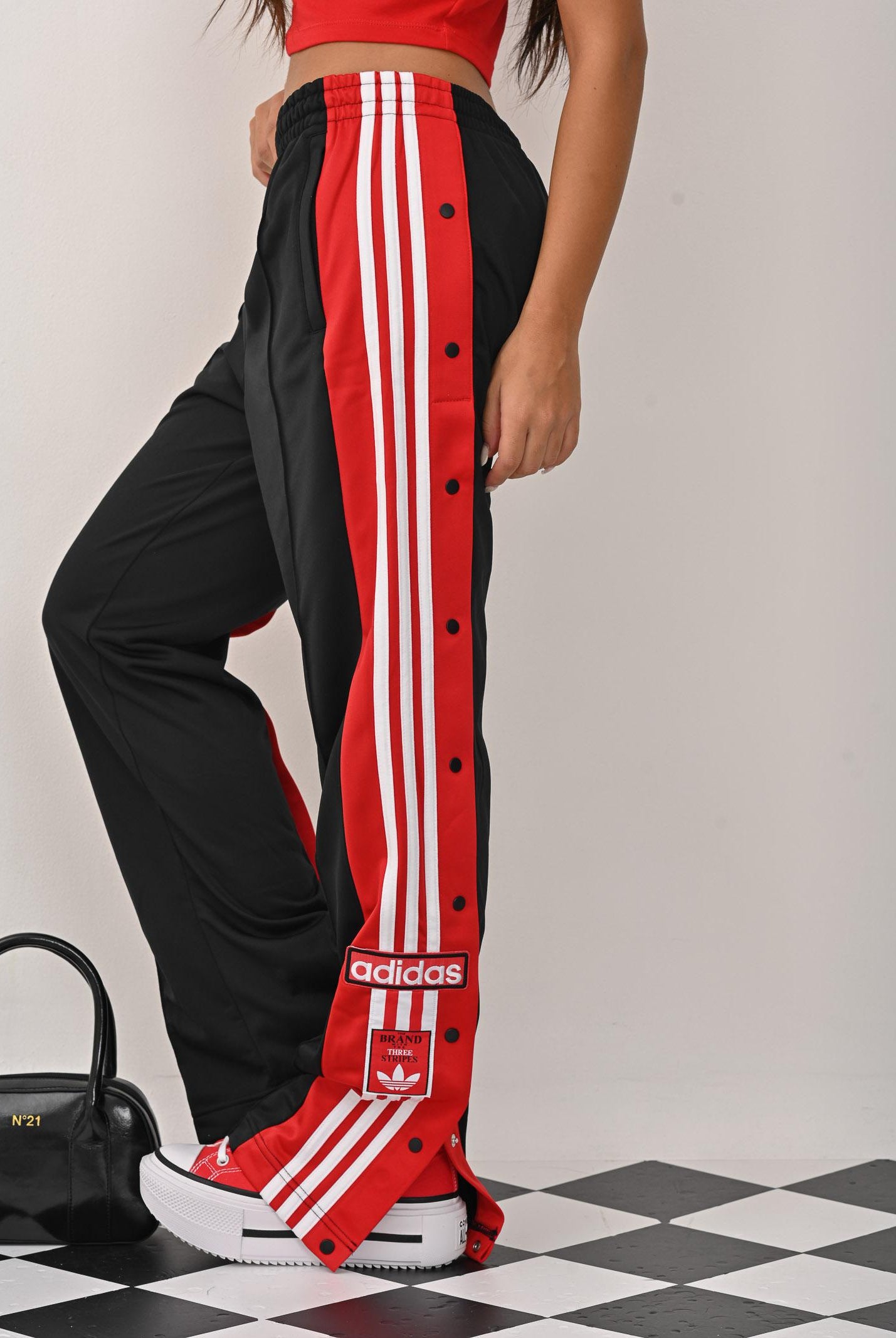 ADIDAS ORIGINALS Pantalone sportivo Adibreak nero da donna JV8554 ADIDAS ORIGINALS