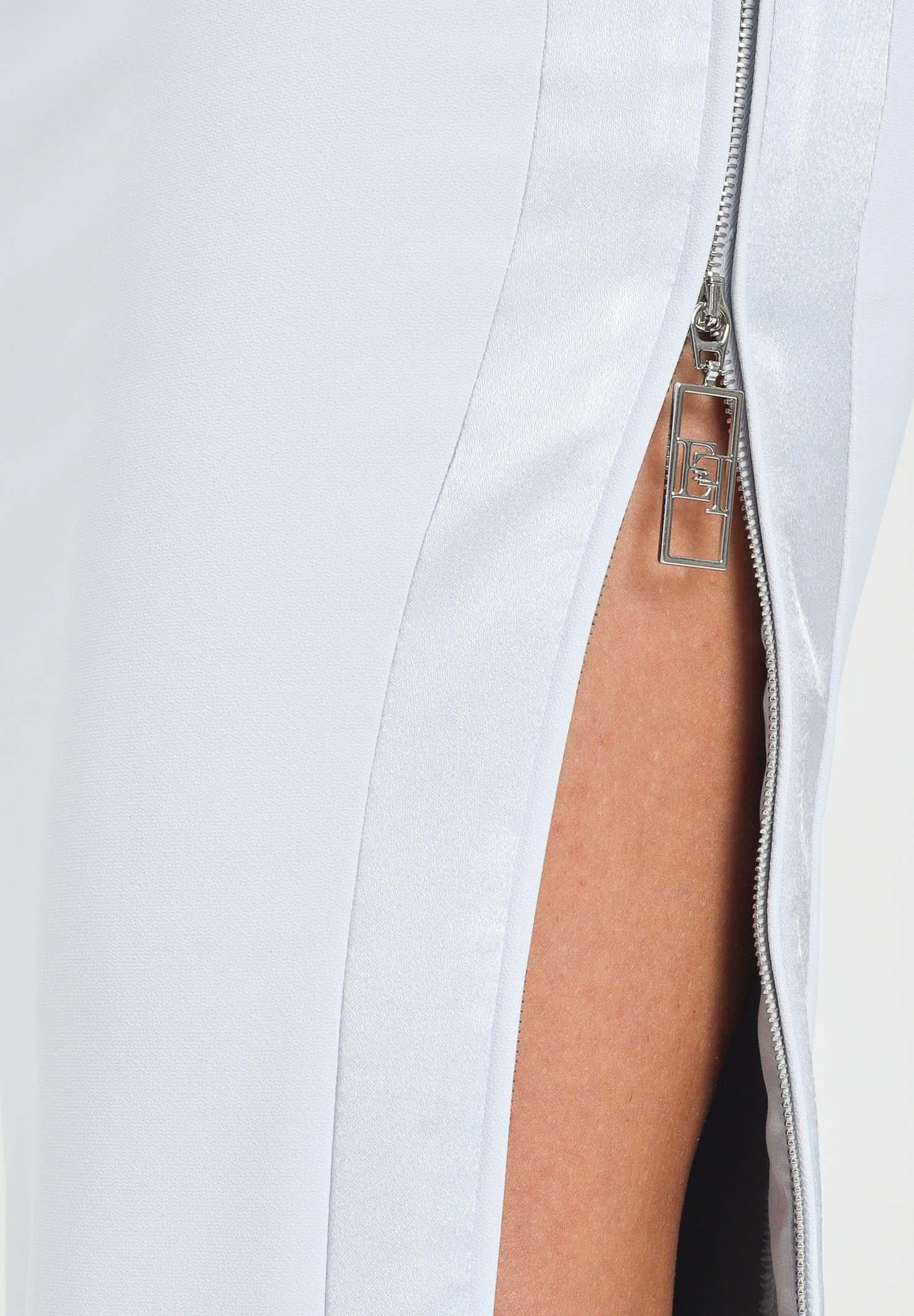 ELISABETTA FRANCHI Gonna lunga celeste da donna GO11156E2 EA7 ELISABETTA FRANCHI