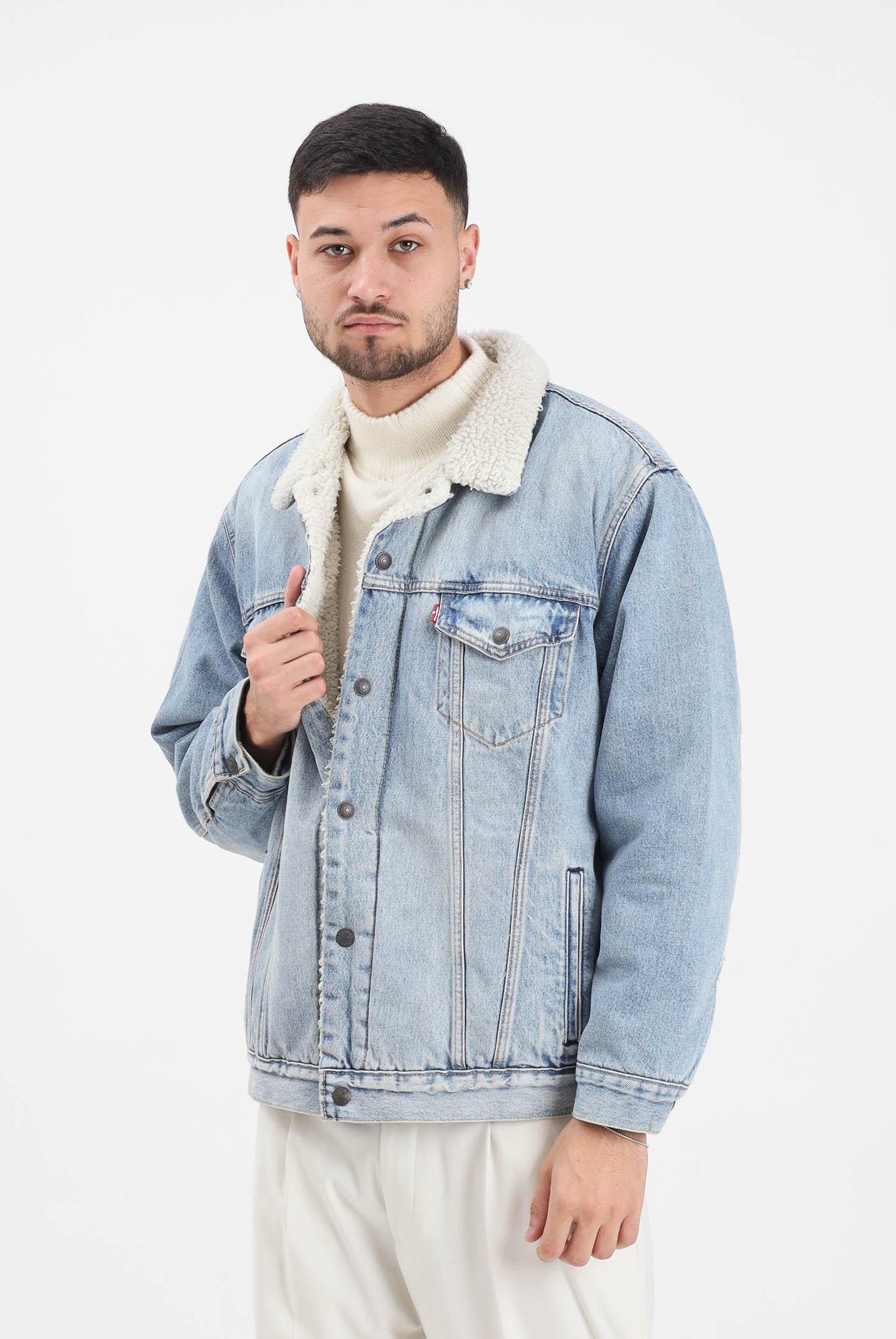 LEVI'S® Montone Relaxed Sherpa in denim chiaro da uomo A5784-0026 LEVI'S®