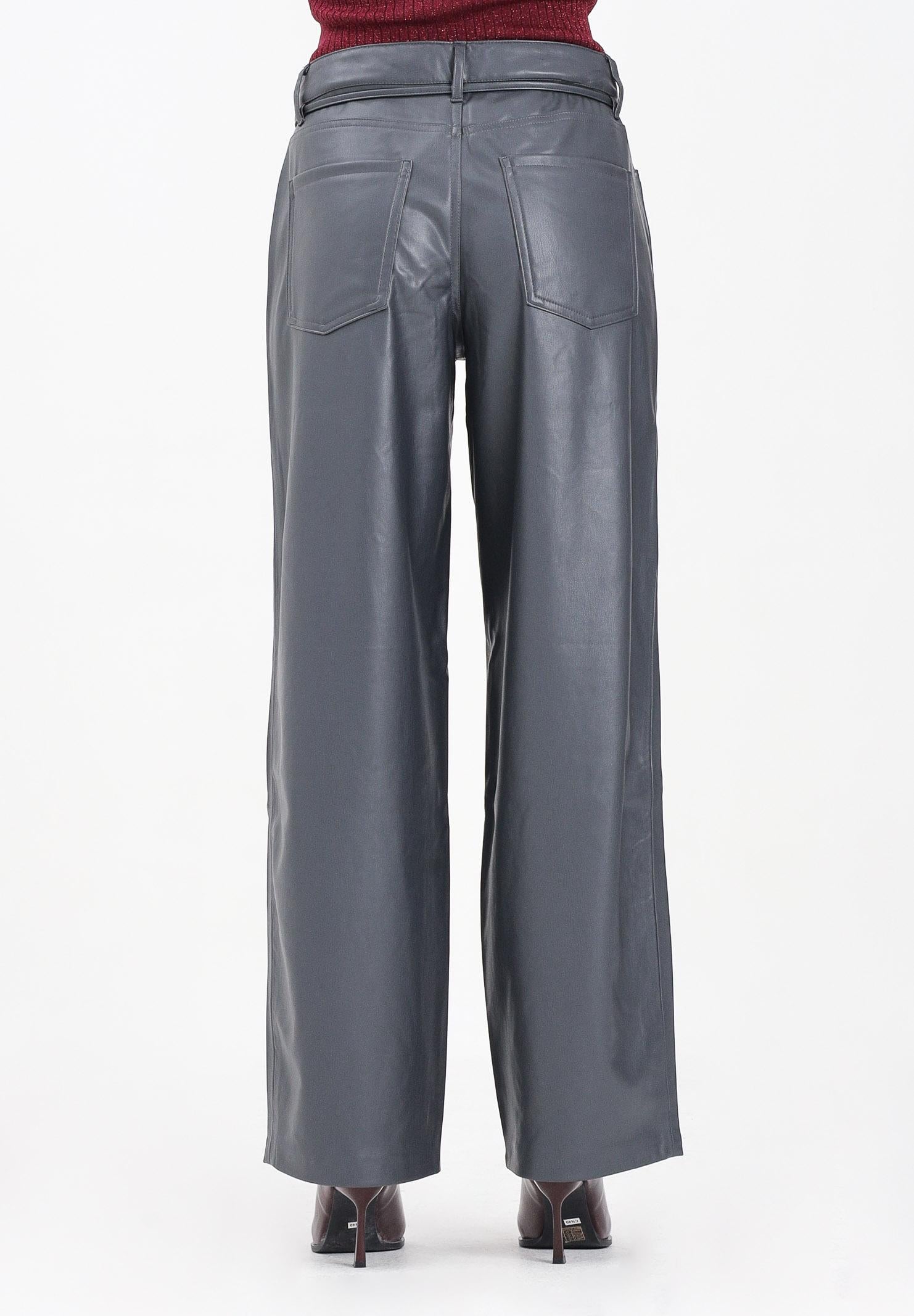 ONLY Pantalone in eco-pelle color grigio da donna 15351275 BlackenedPearl ONLY