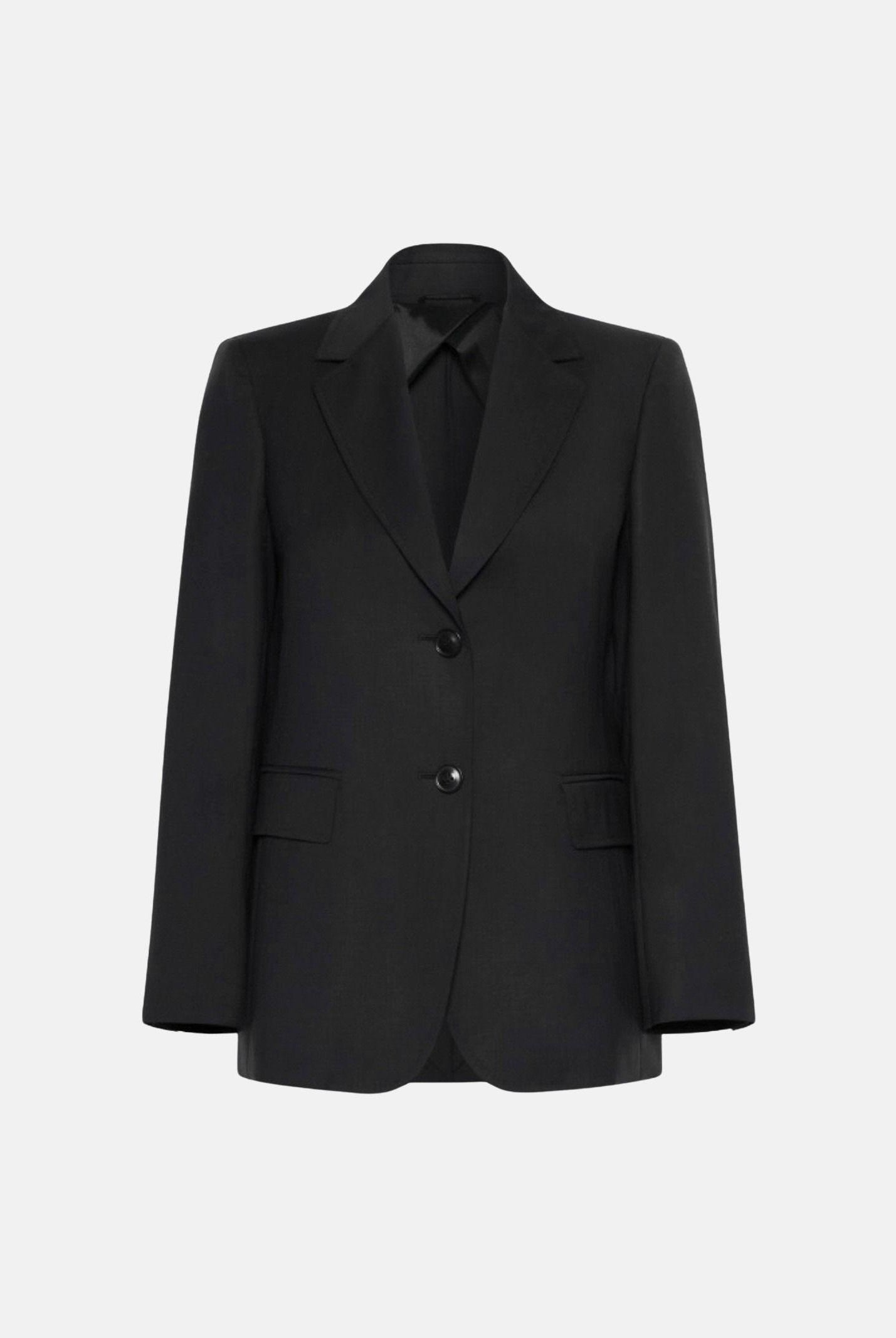 MAX MARA Giacca monopetto in panno di lana Mstassenzi nera da donna 2626046021600 010 MAXMARA