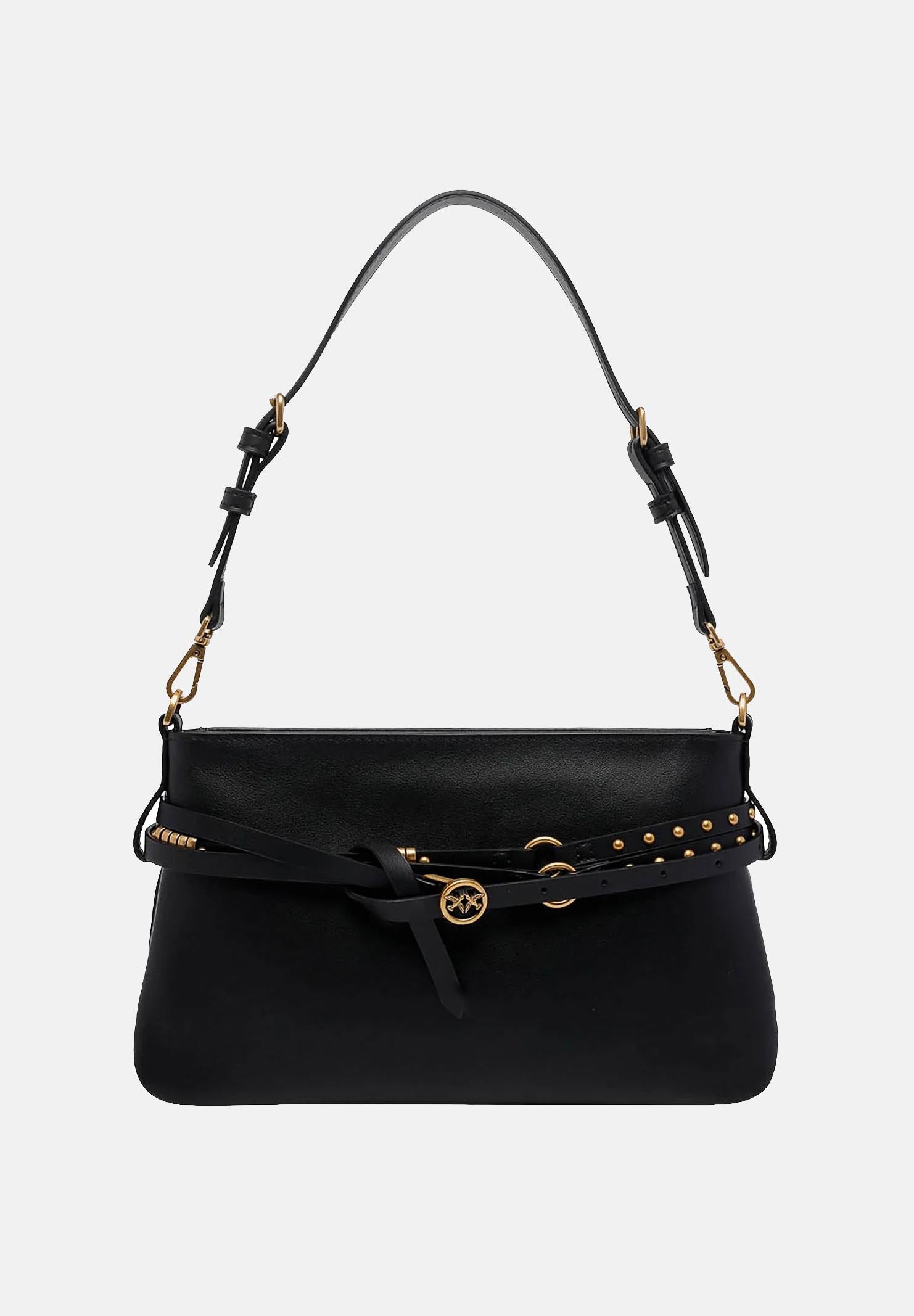 PINKO Borsa a spalla Belt Bag nera da donna 106177A0QO Z99Q PINKO