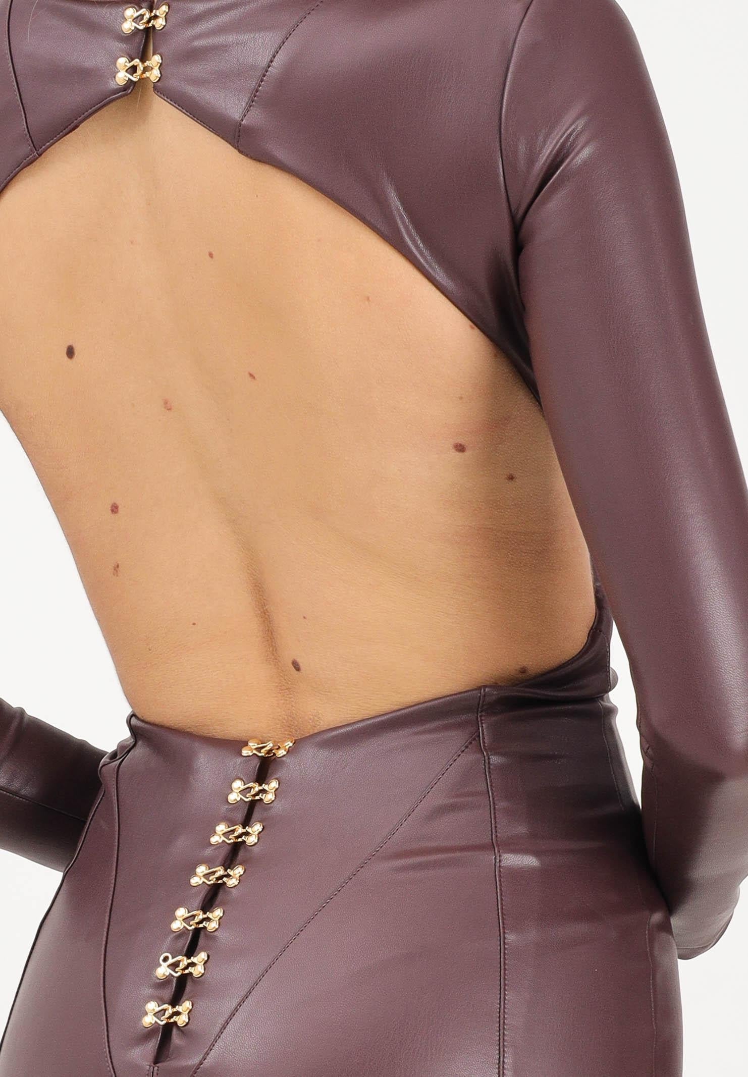 ELISABETTA FRANCHI Abito midi tubino bordeaux da donna AB79557E2 EA4 ELISABETTA FRANCHI