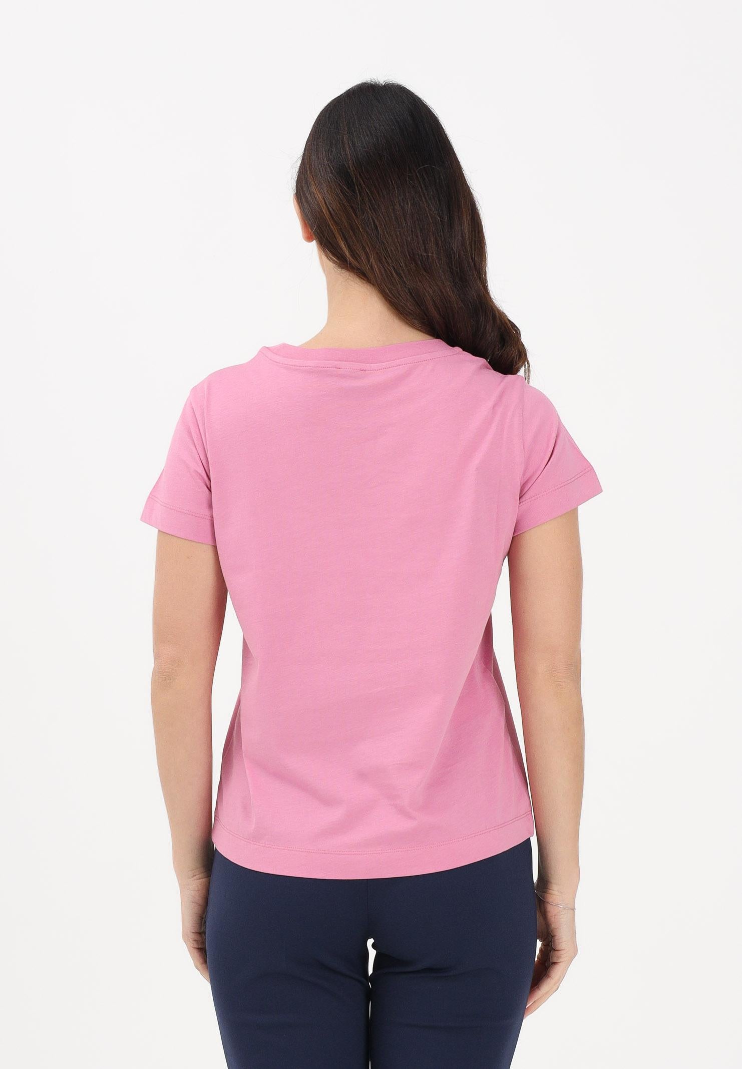 PINKO T-shirt a manica corta rosa da donna con logo 100373A34F Q48 PINKO
