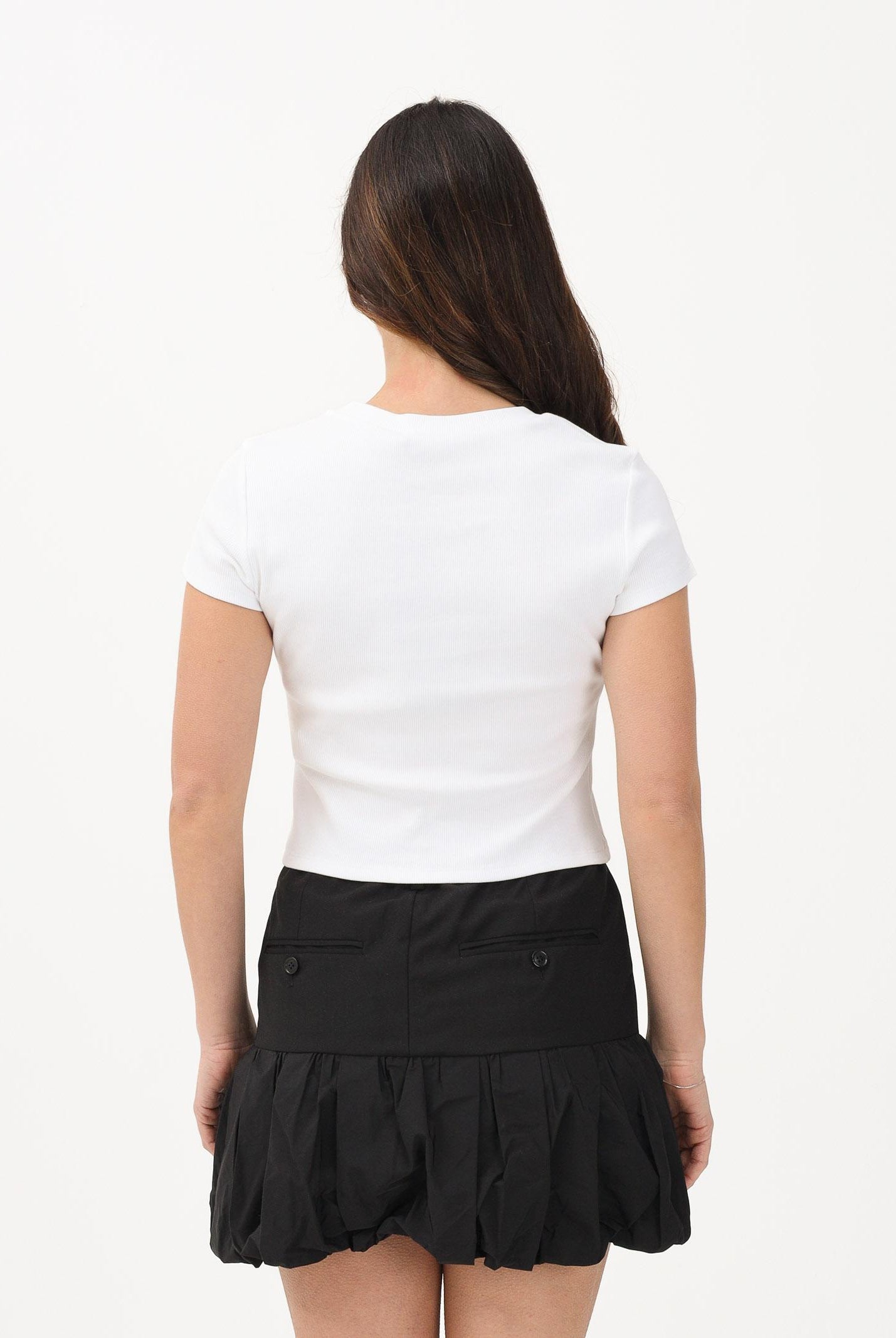 DSQUARED2 T-shirt a manica corta bianca per donna, ragazze e bambine con logo DQ3160D0AGG DQ100 DSQUARED2