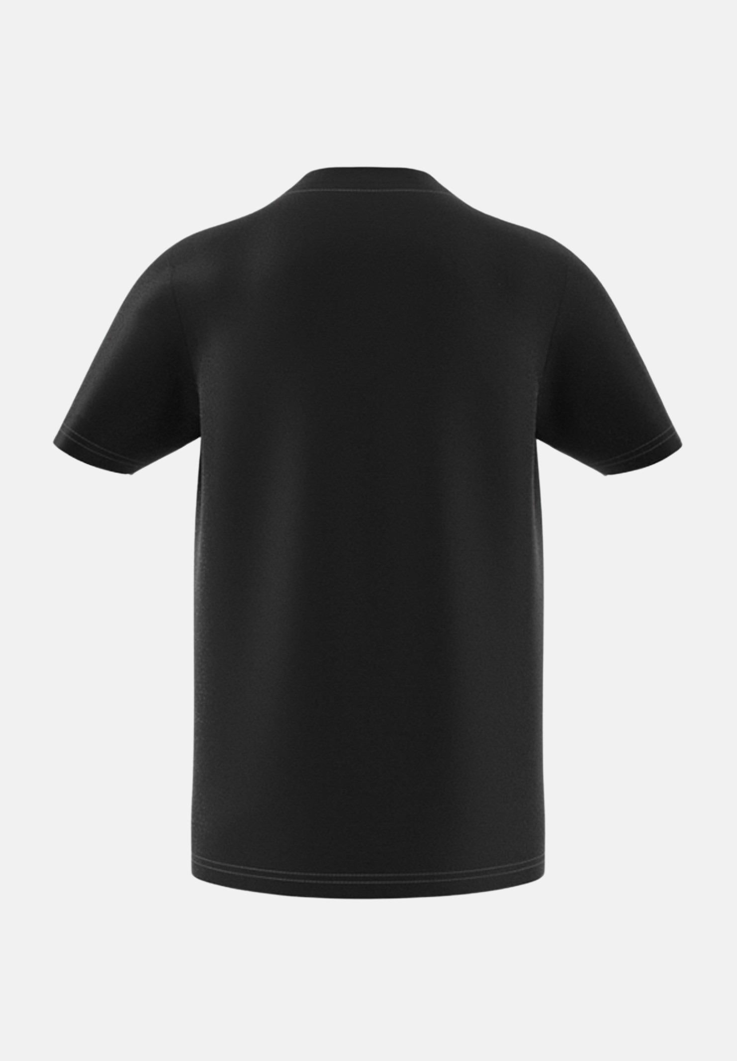 T-shirt a manica corta nera per bambino e bambina con ricamo logo IW3495 ADIDAS ORIGINALS