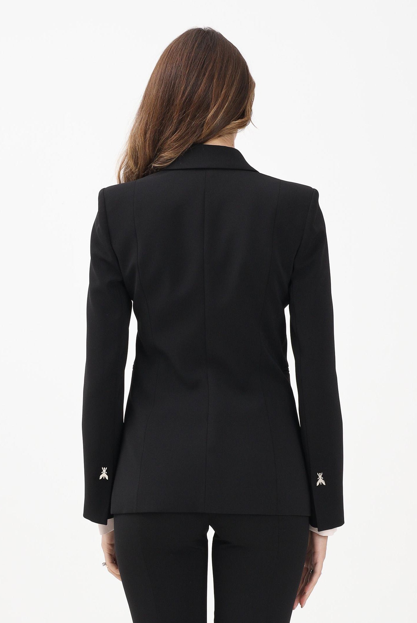 PATRIZIA PEPE Giacca monopetto nera da donna 8S0565A6F5 K103 PATRIZIA PEPE