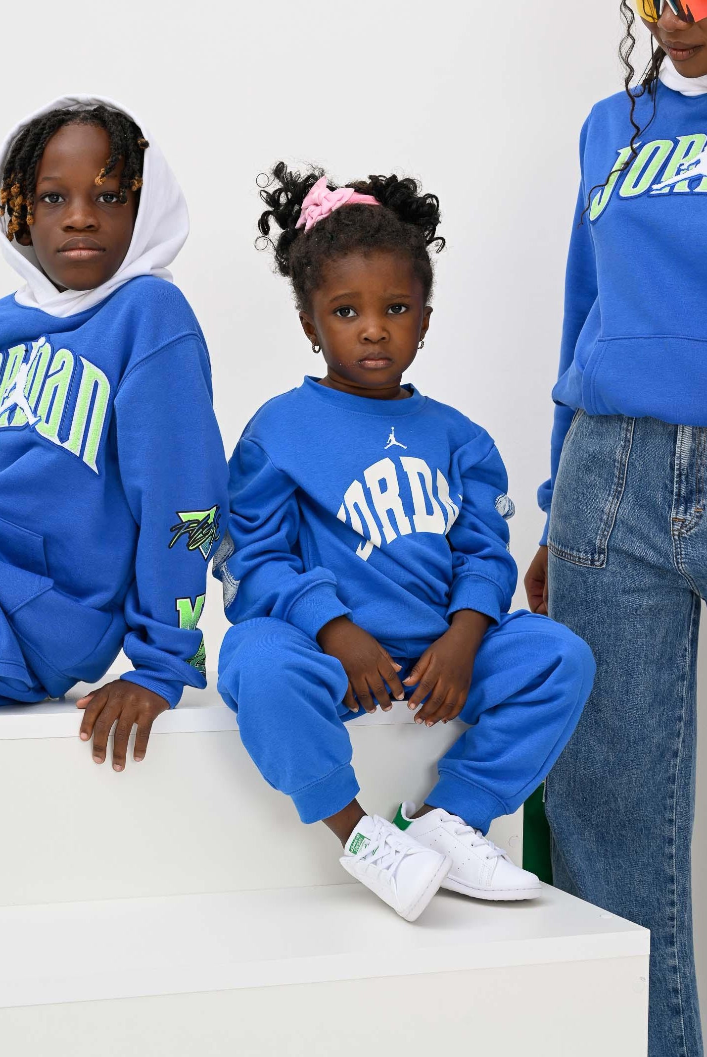 JORDAN Tuta Jumpman French Terry azzurra da bambino 85F238 BB7 JORDAN